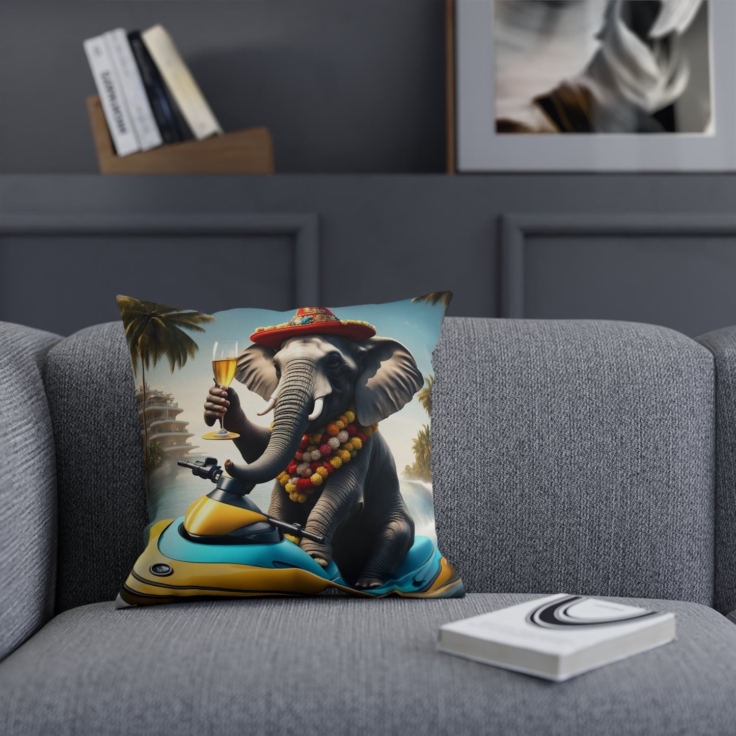 Cushion - Havana Elephant - The Regatta Champion & The Beach Cruiser