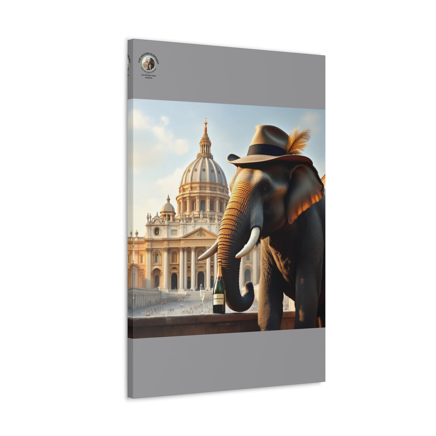 Havana Elephant - Canvas Gallery Wrap -The Vatican Visitor.