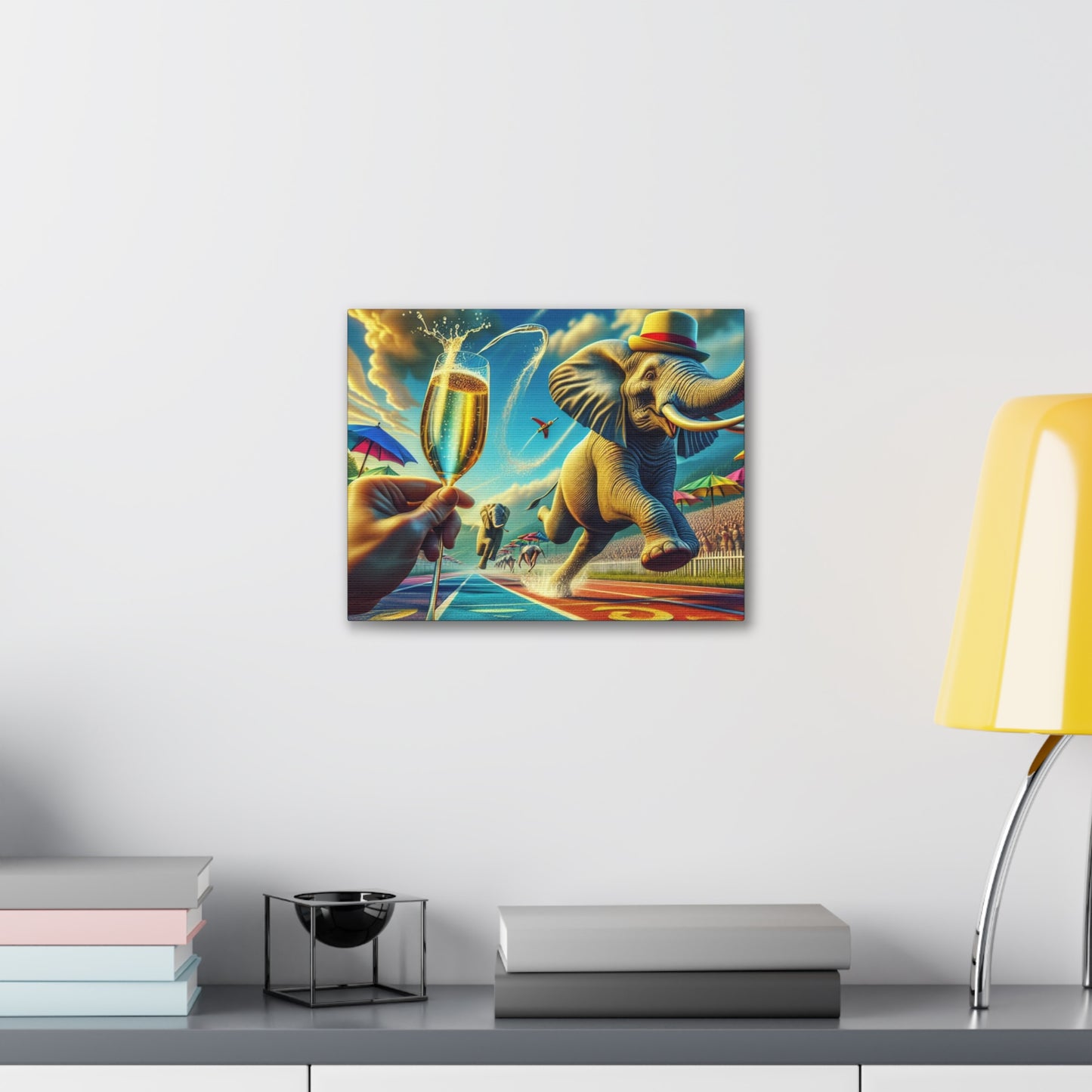 Canvas Gallery Wrap - The Havana Elephant 100 metre dash!