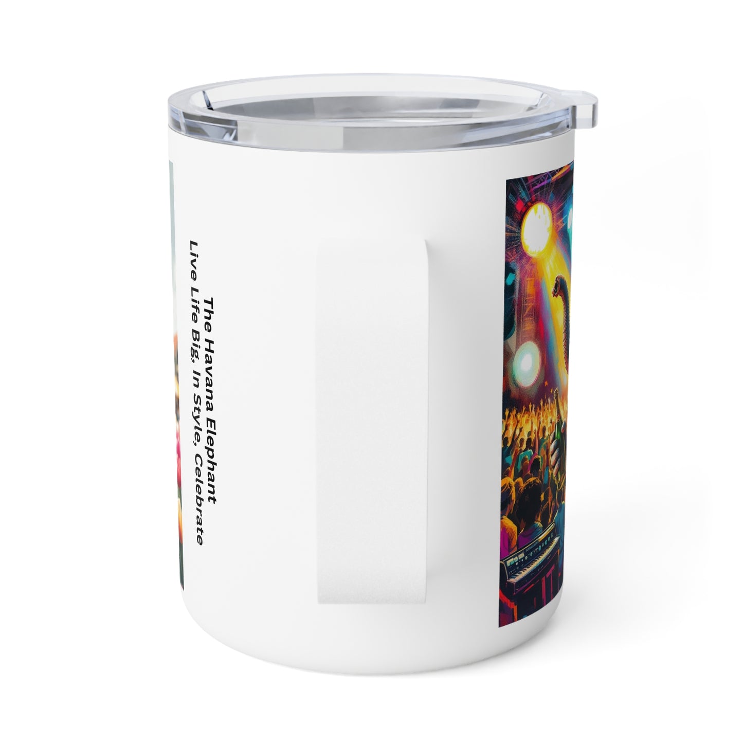 Insulated Coffee Mug, 10oz - Havana Elephant - The Festival Headliner & The Dutch Gardener
