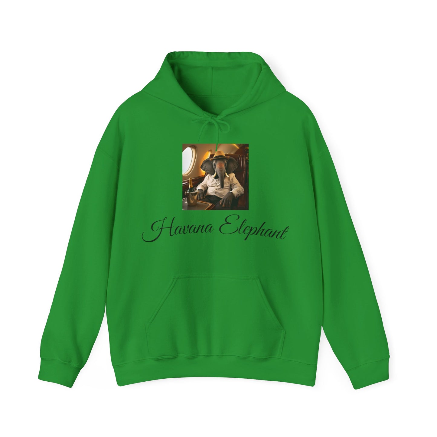 Sweatshirt - Heavy Blend Hooded - Havana Elephant - First Class Voyager