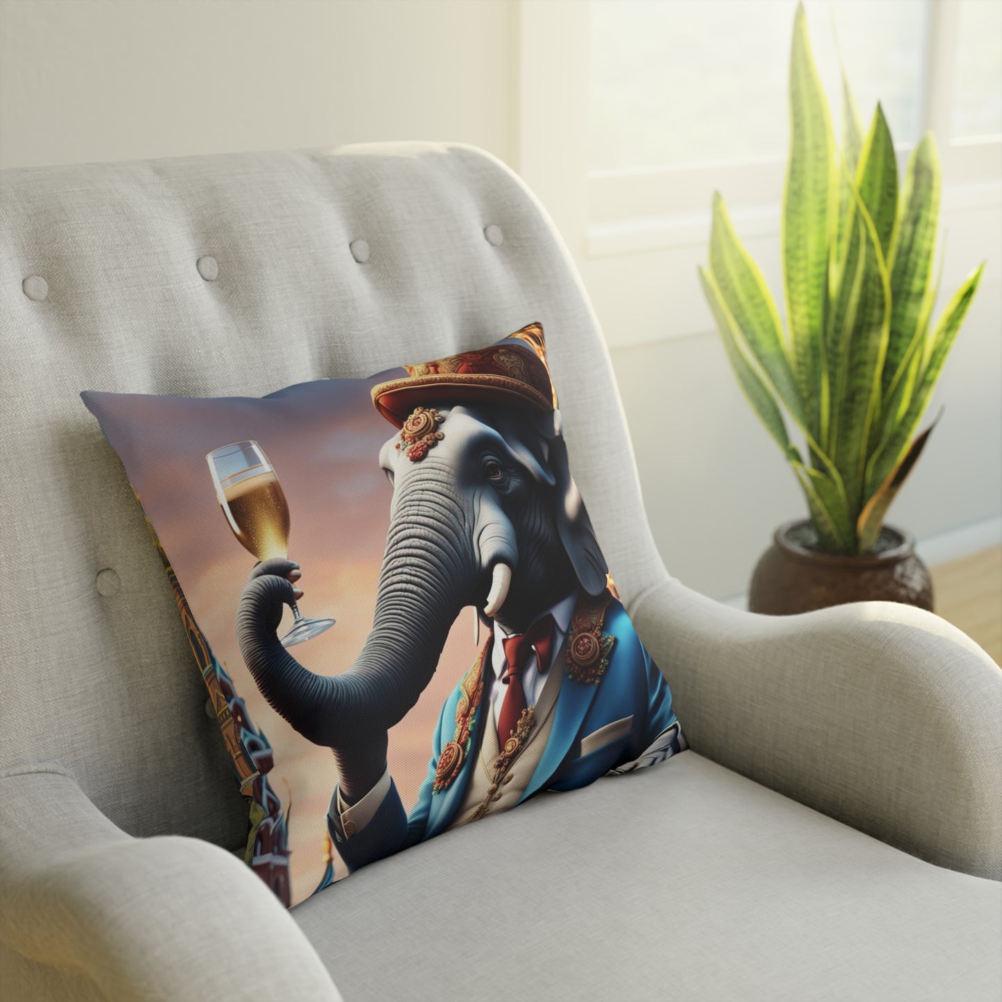 Cushion -Havana Elephant - The Russian Aristocrat