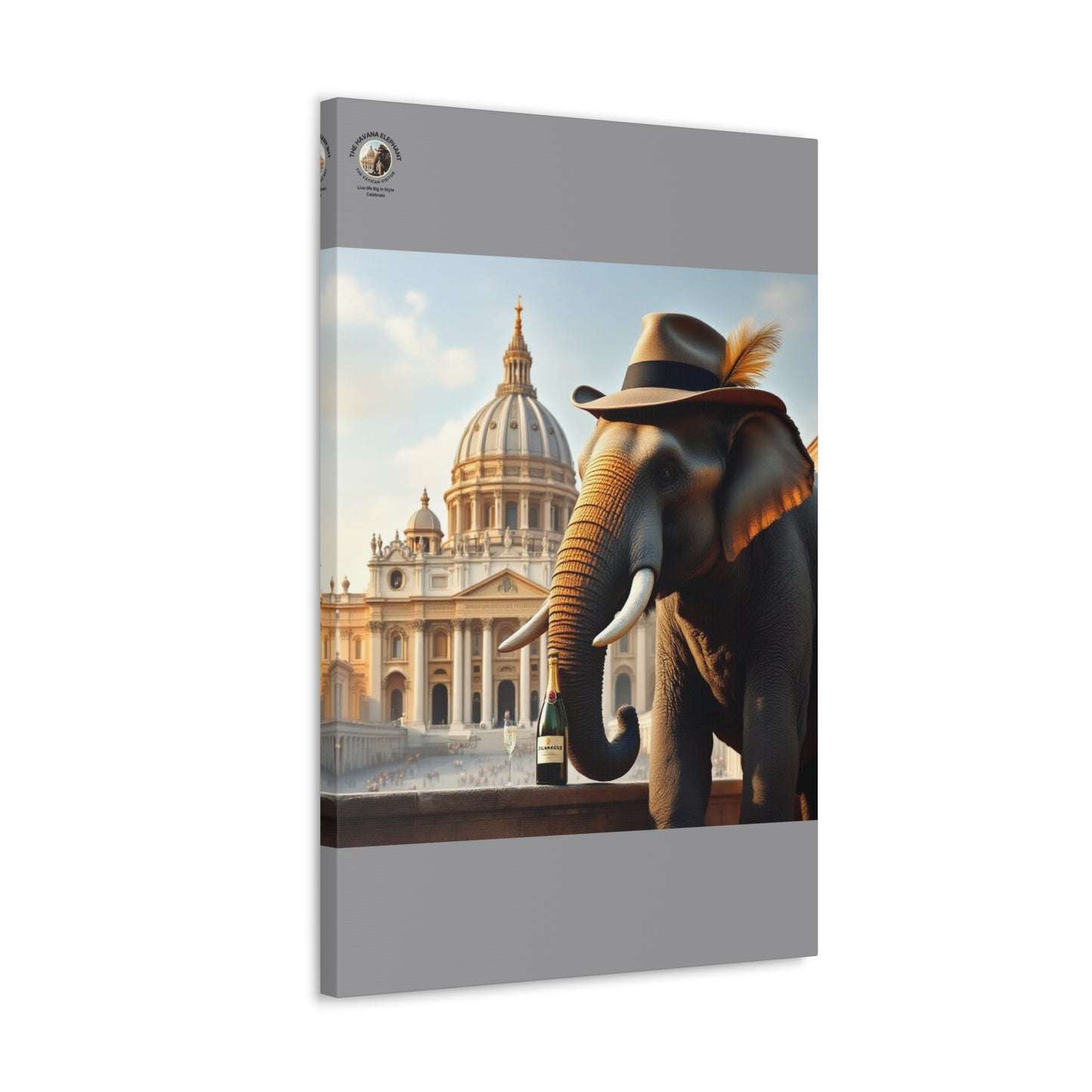 Havana Elephant - Canvas Gallery Wrap -The Vatican Visitor.