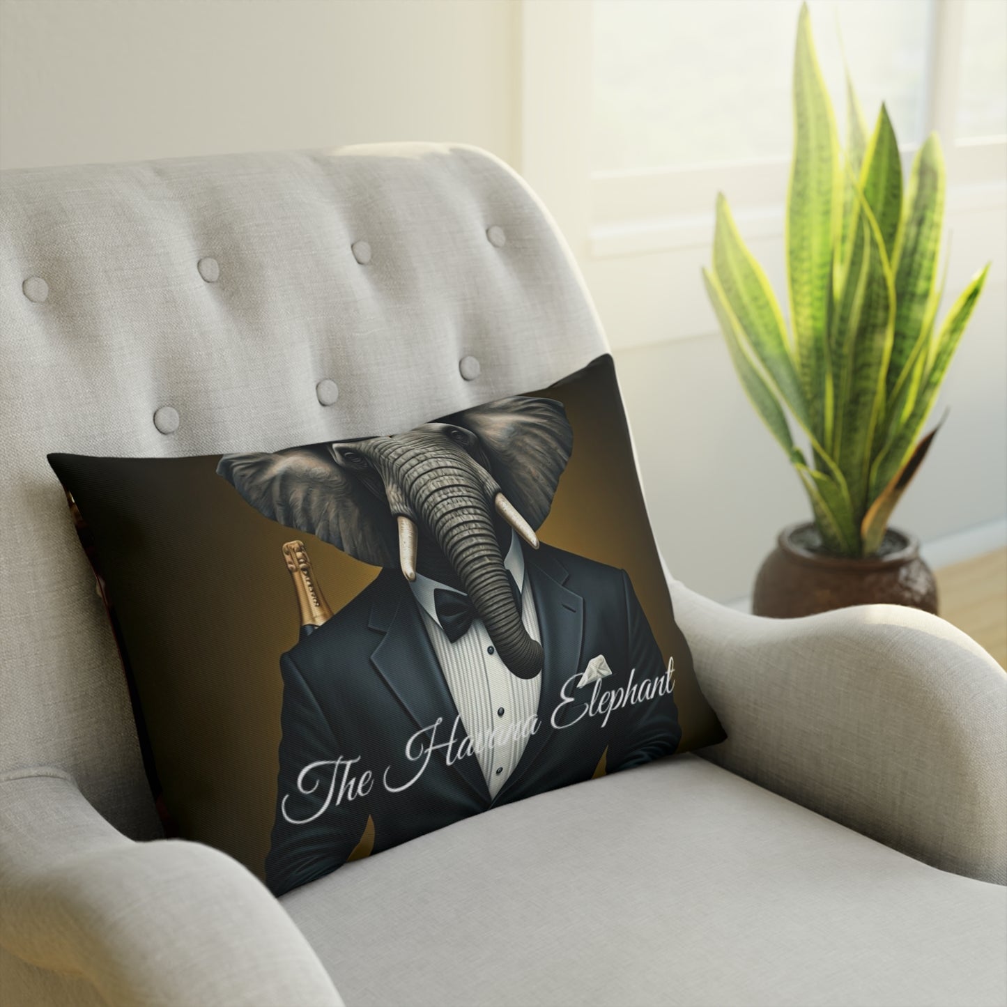Cushion - Havana Elephant - The Gentlemen and The First Class Voyager (Captioned)