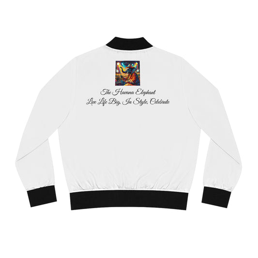 Women's Bomber Jacket - Havana Elephant - The Festival Goer