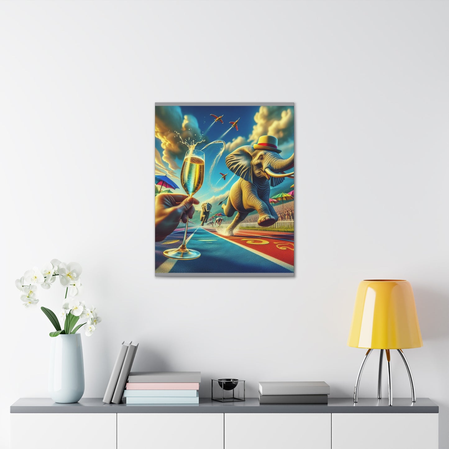 Canvas Gallery Wrap - The Havana Elephant 100 metre dash!