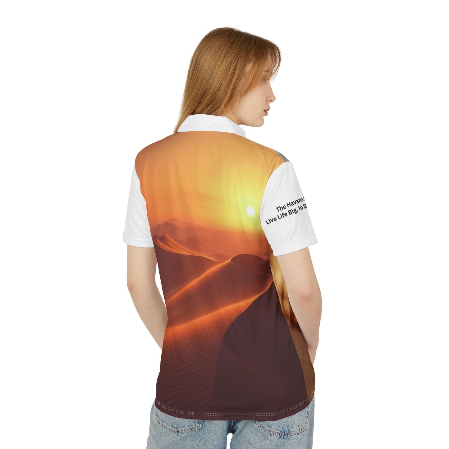 Stylish Elephant Print Unisex Polo Shirt - The Desert Rider