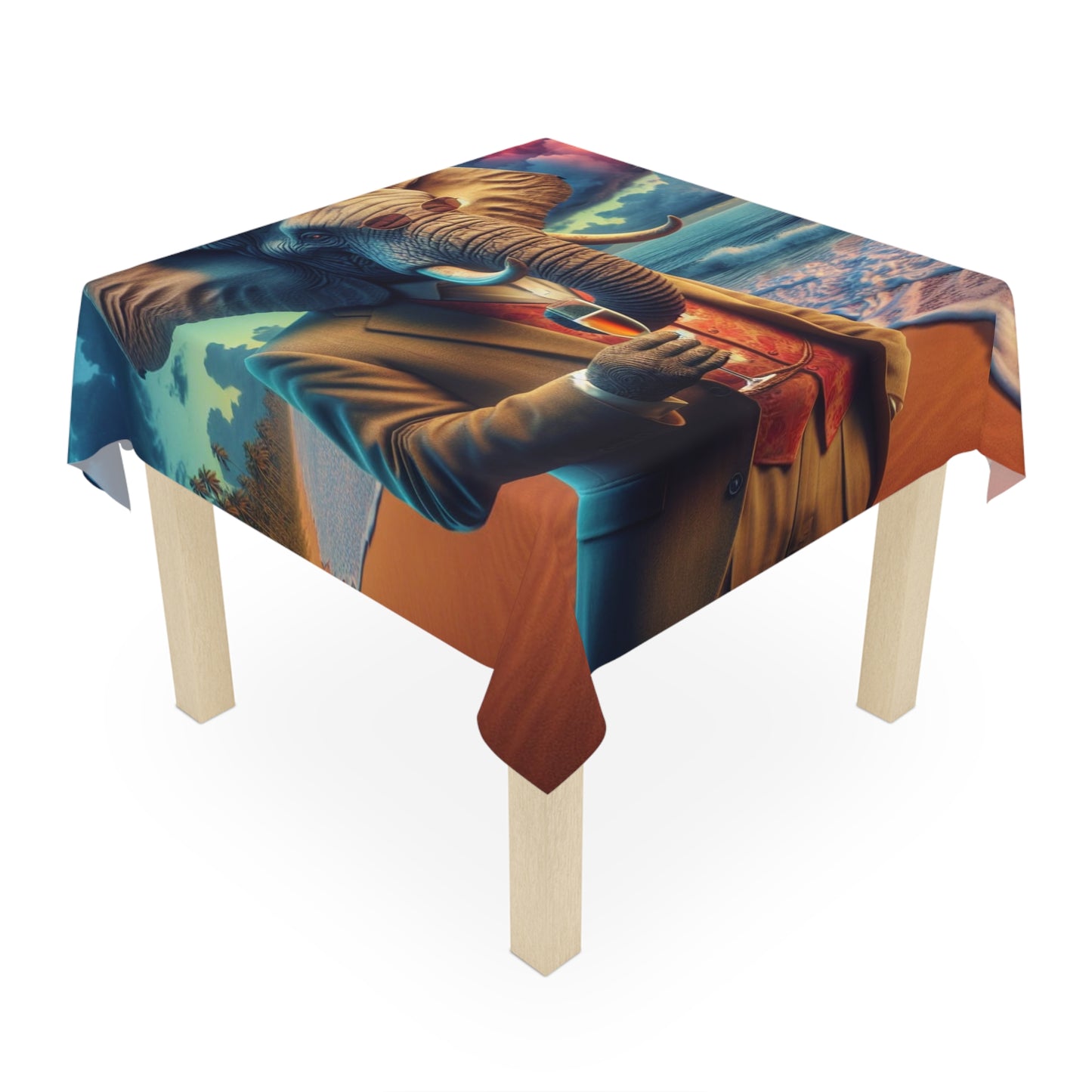 Tablecloth - Havana Elephant - The Sunset Sophisticate