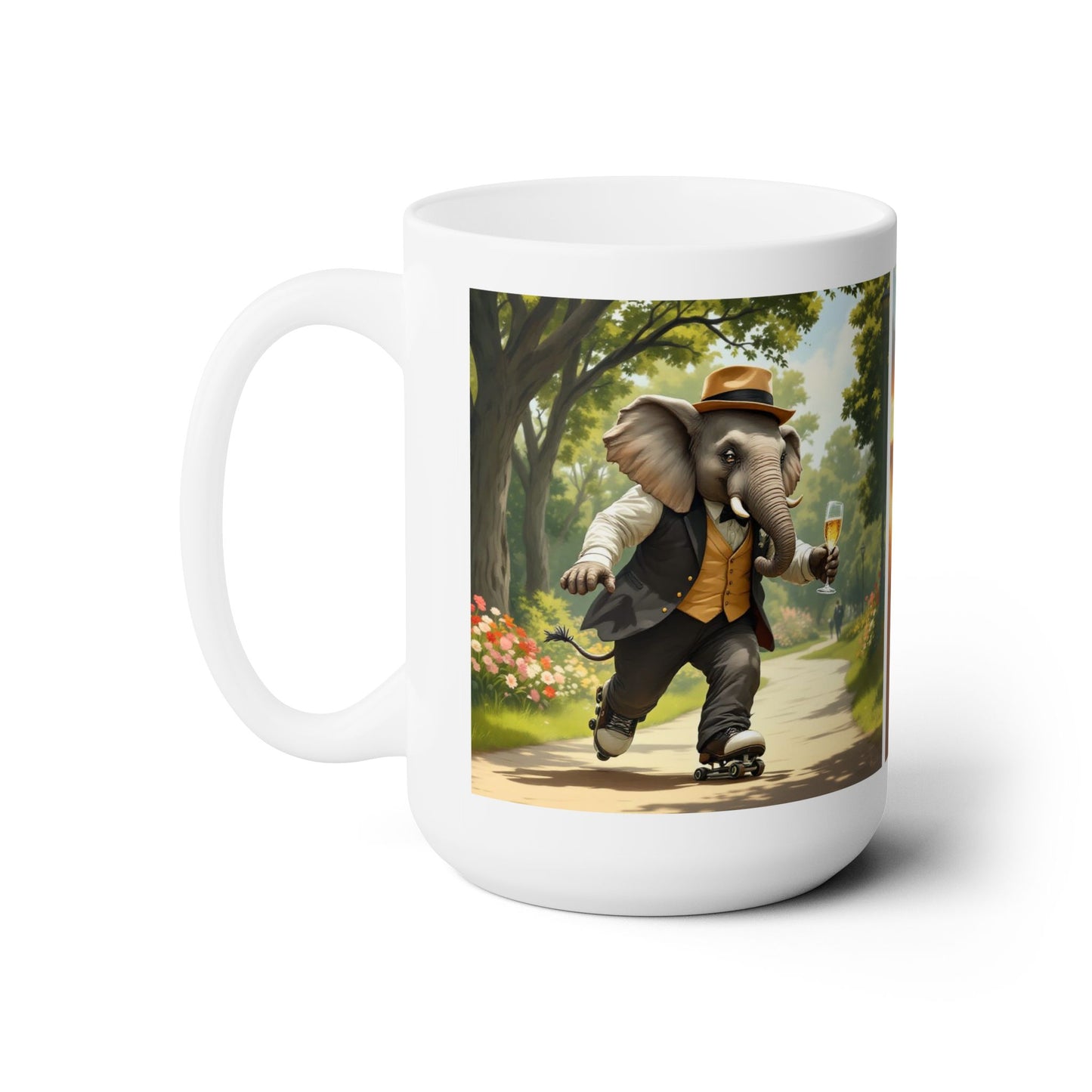 Ceramic Mug 15oz -Havana Elephant - The Desert Rider & The Park Roller