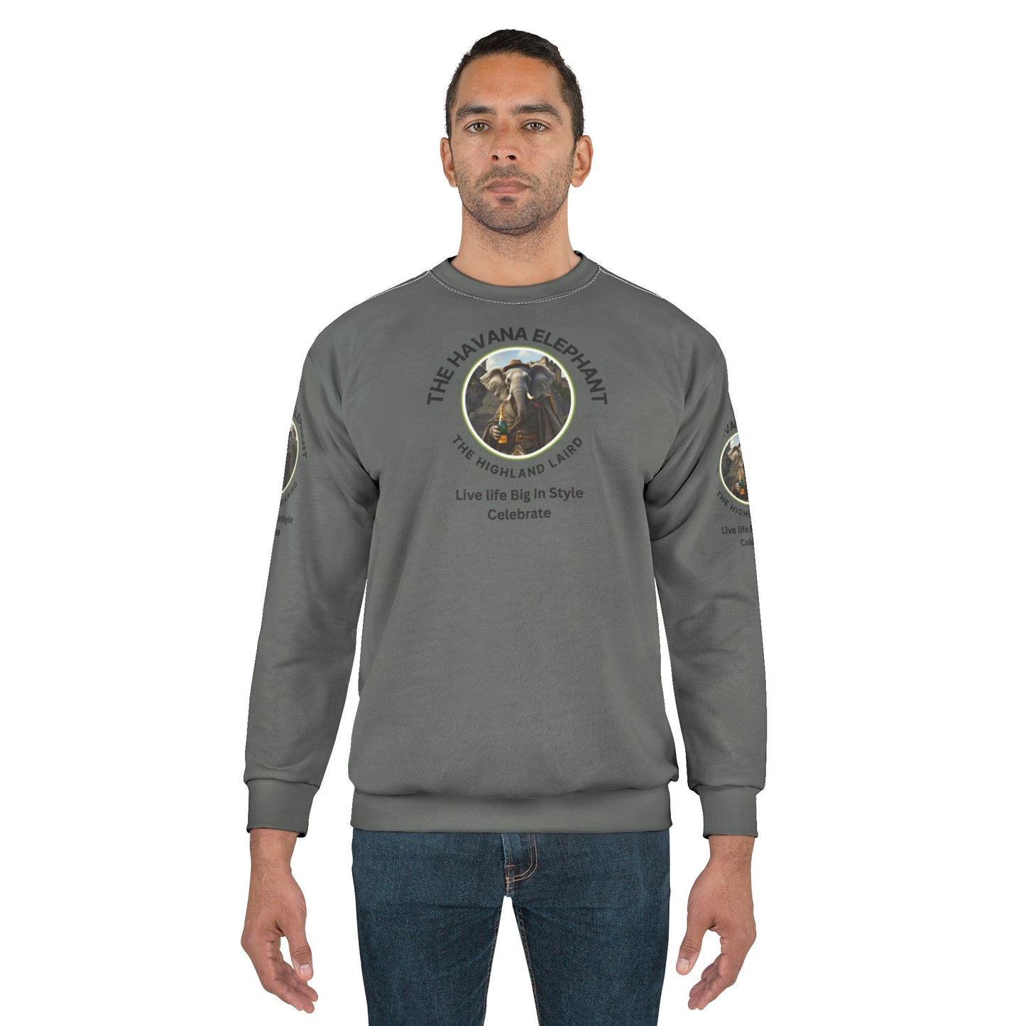 Sweatshirt (AOP) - Unisex - The Havana Elephant - The Highland Laird