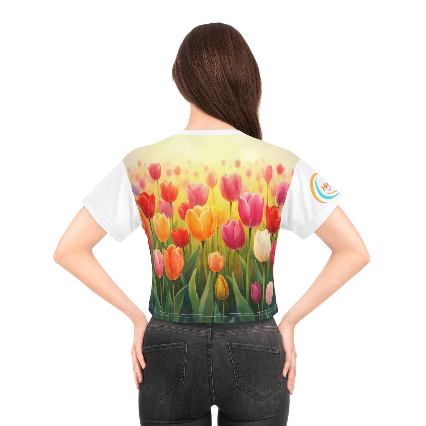 Whimsical Elephant Crop Tee - The Dutch Gardener