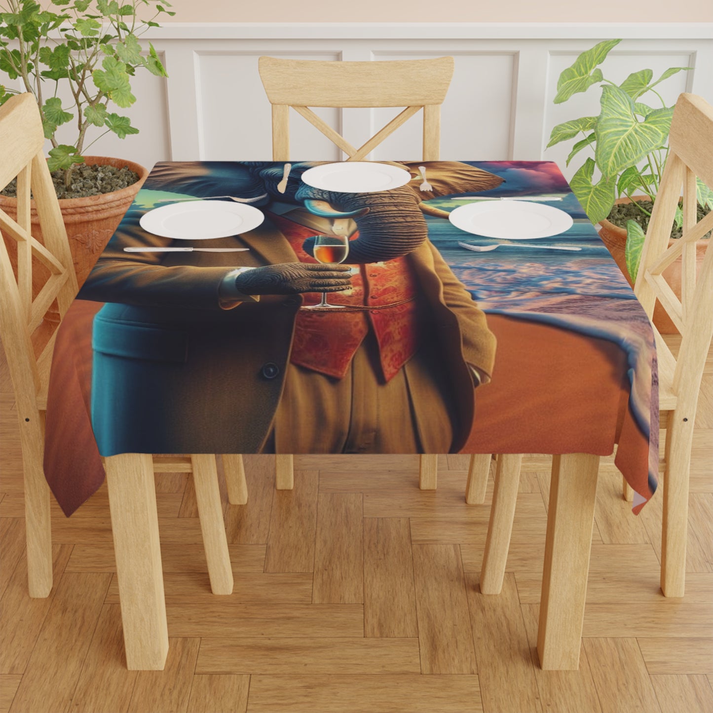 Tablecloth - Havana Elephant - The Sunset Sophisticate