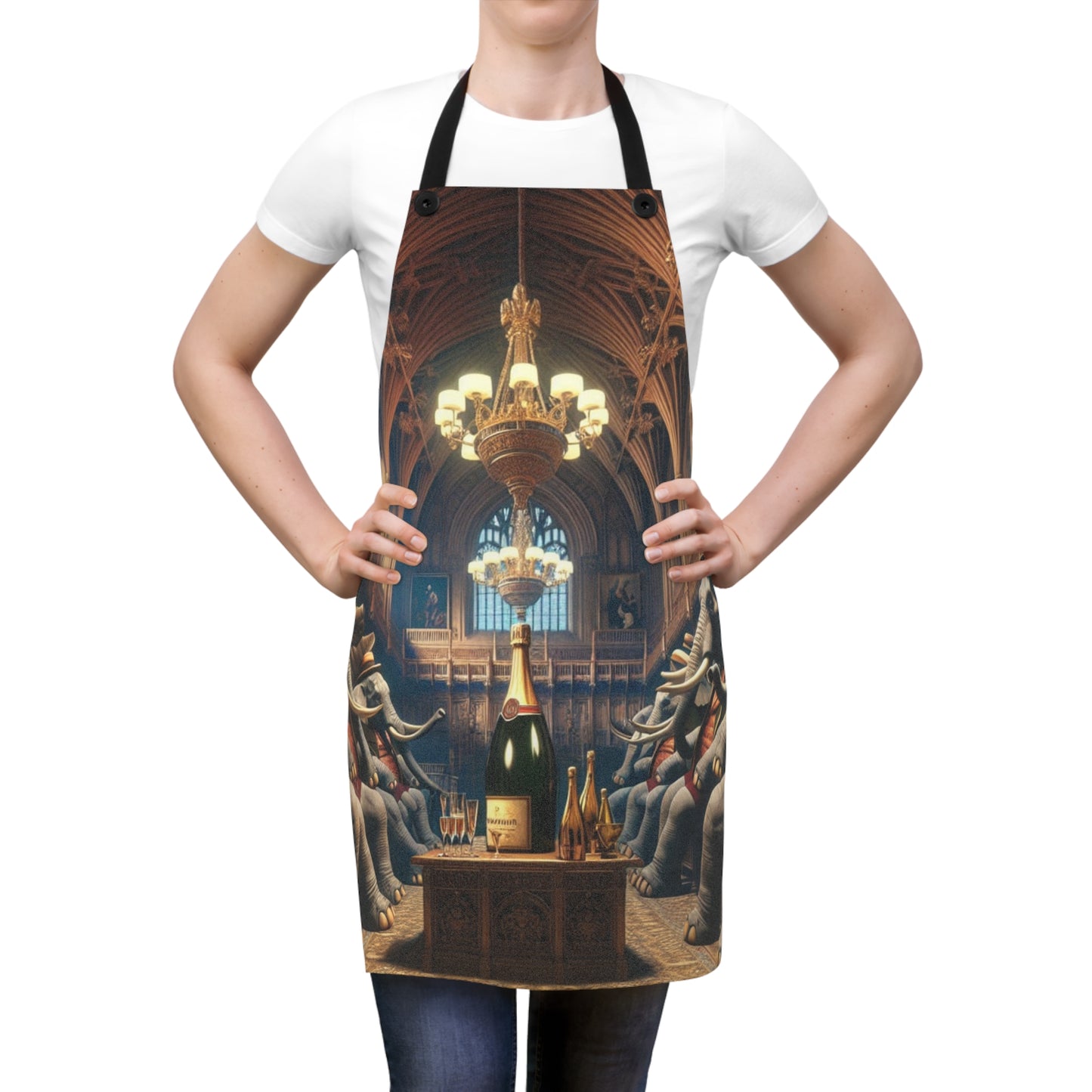 Apron - Havana Elephant themed Apron (AOP) - The Havana Elephant Parliament