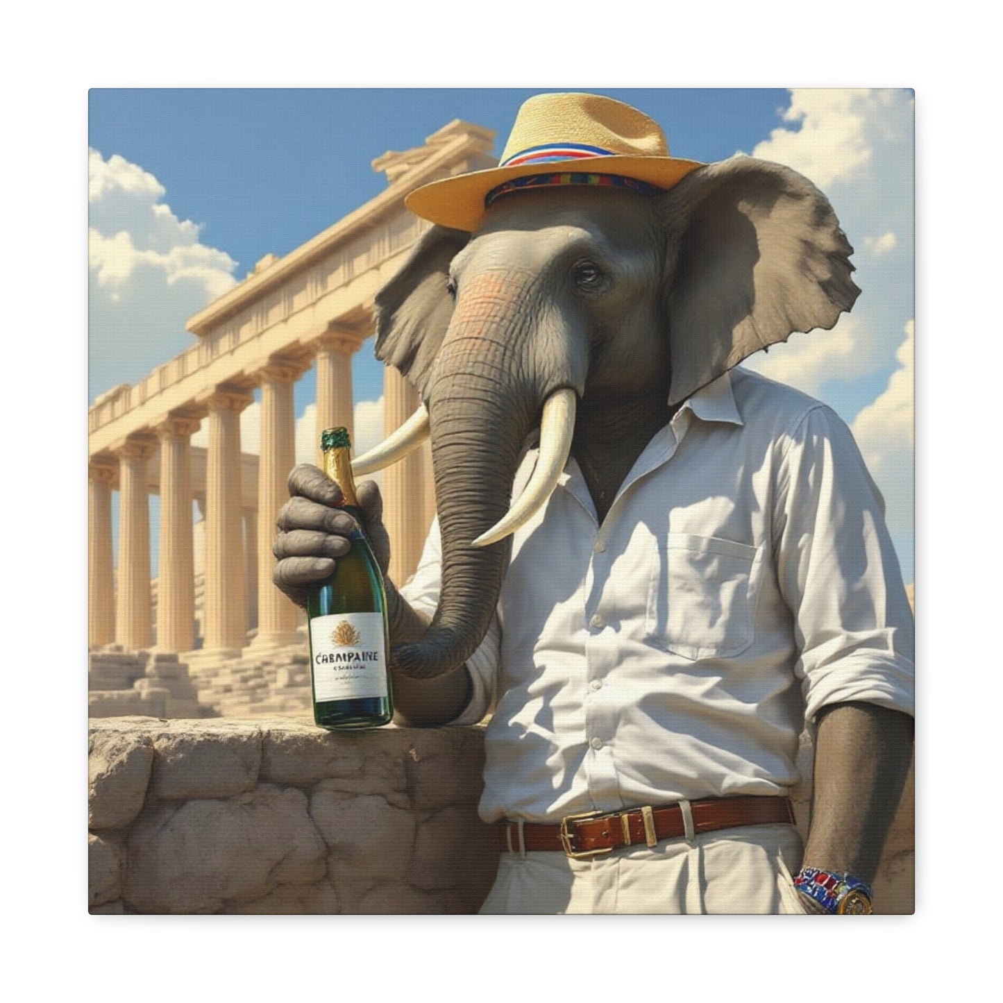 Canvas Gallery Wrap - The Havana Elephant - The Athenian Scholar