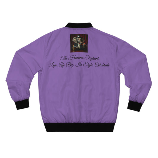Mens Bomber Jacket - Havana Elephant - The  Virtuoso Violinist
