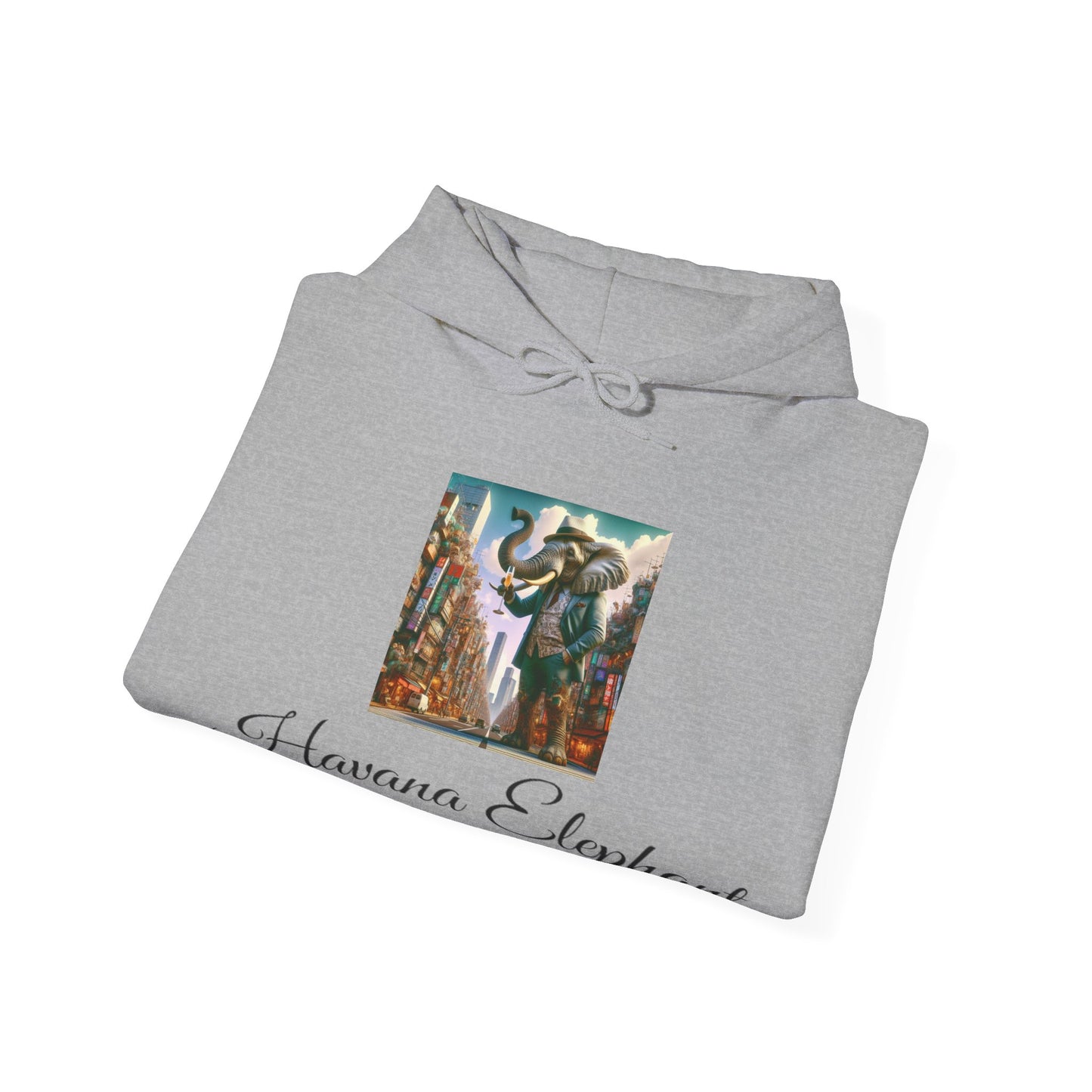 Sweatshirt -Heavy Blend Hooded  -  Havana Elephant - Tokyo