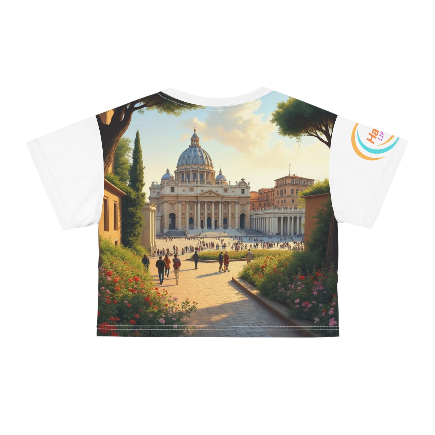 Whimsical Elephant Crop Tee - The Vatican Visitor