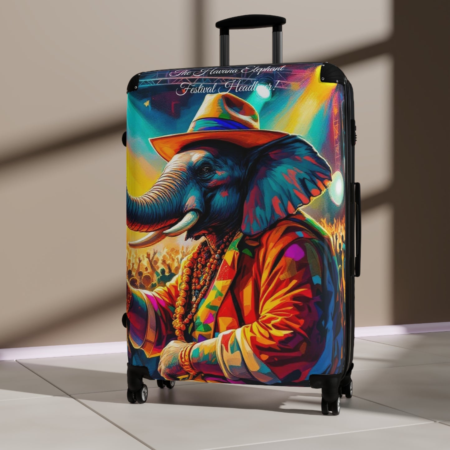 Havana Elephant Suitcase - The Festival Headliner (Captioned)