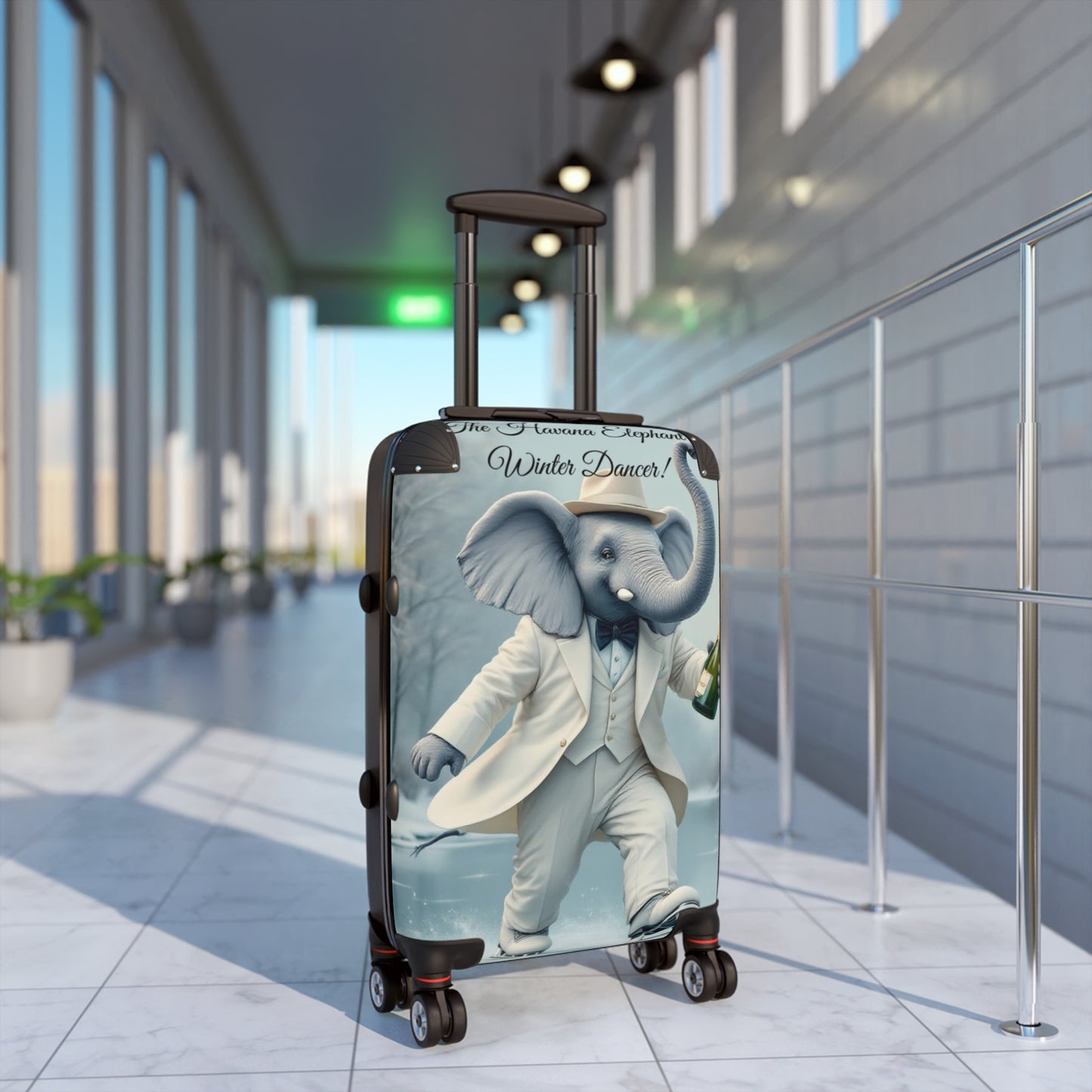 Havana Elephant Suitcase -  The Winter Dancer (Captioned)