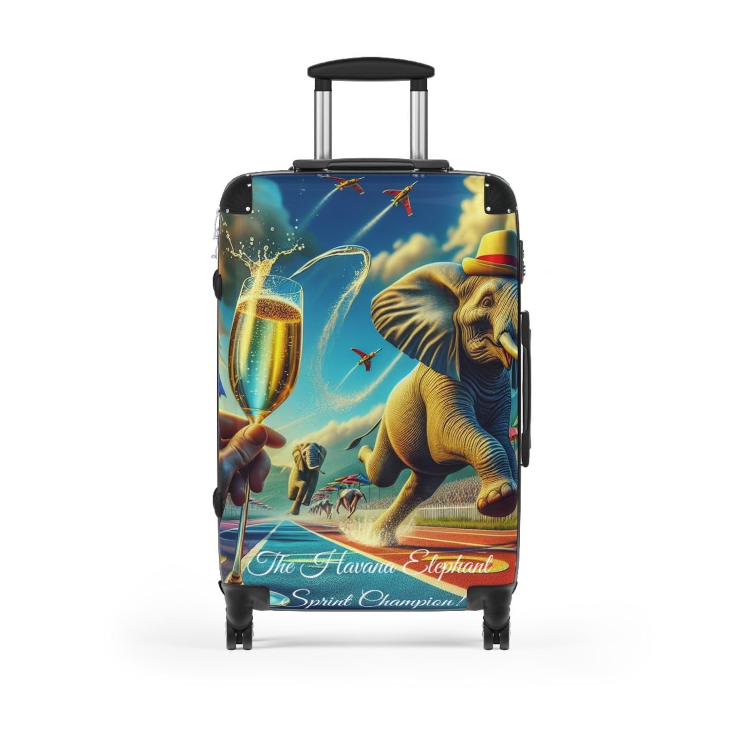 Havana Elephant Suitcase Stylish - The Sprint Champion (Captioned)