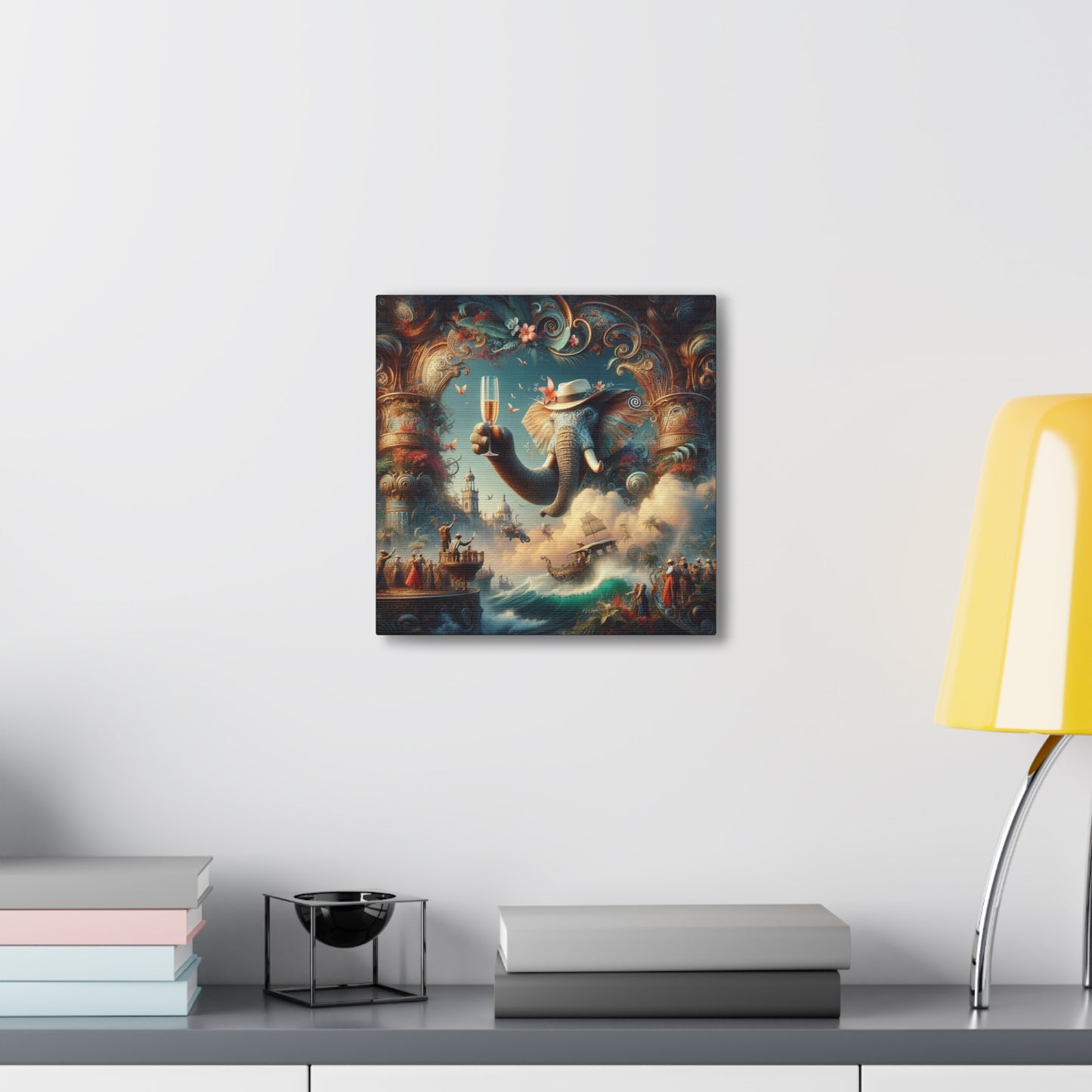 Havana Elephant  - Canvas Gallery Wrap - Havana Elephant - A Fanfare of the Fantastical