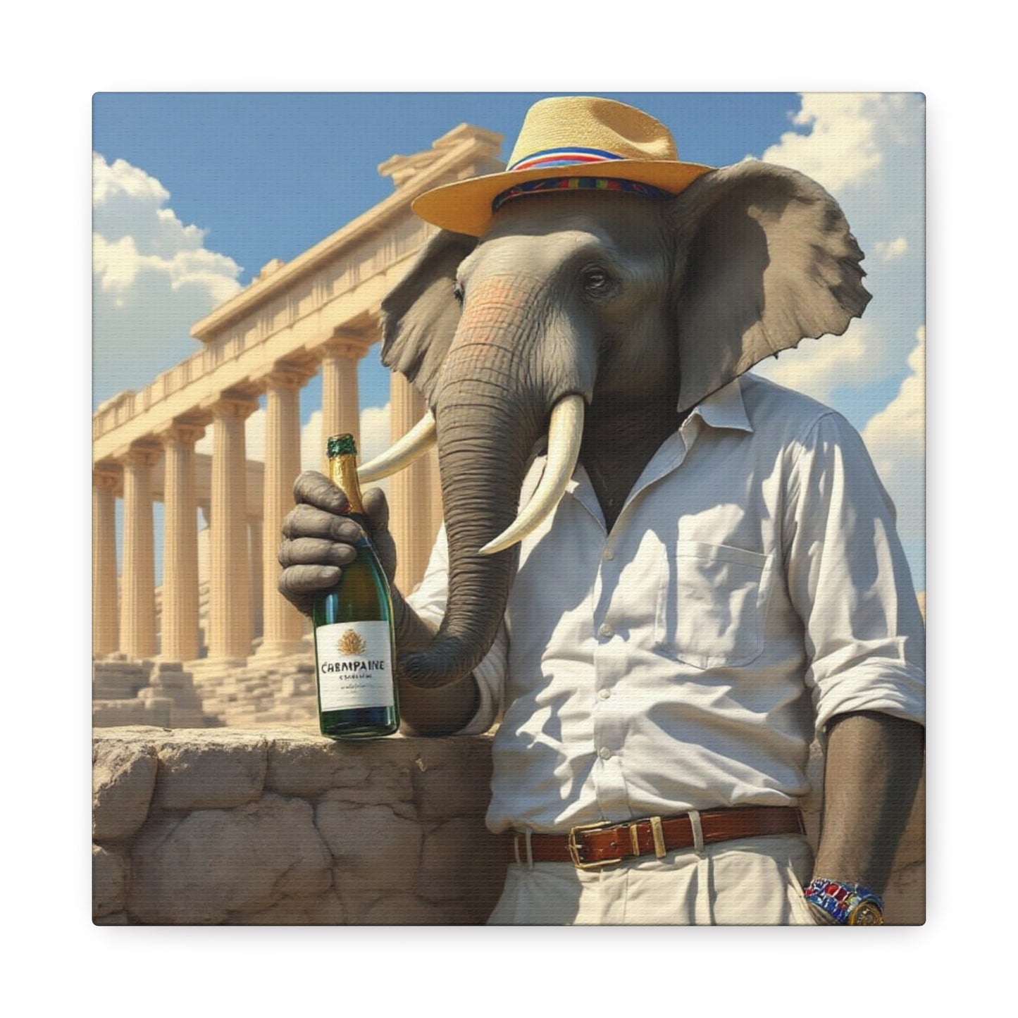 Canvas Gallery Wrap - The Havana Elephant - The Athenian Scholar