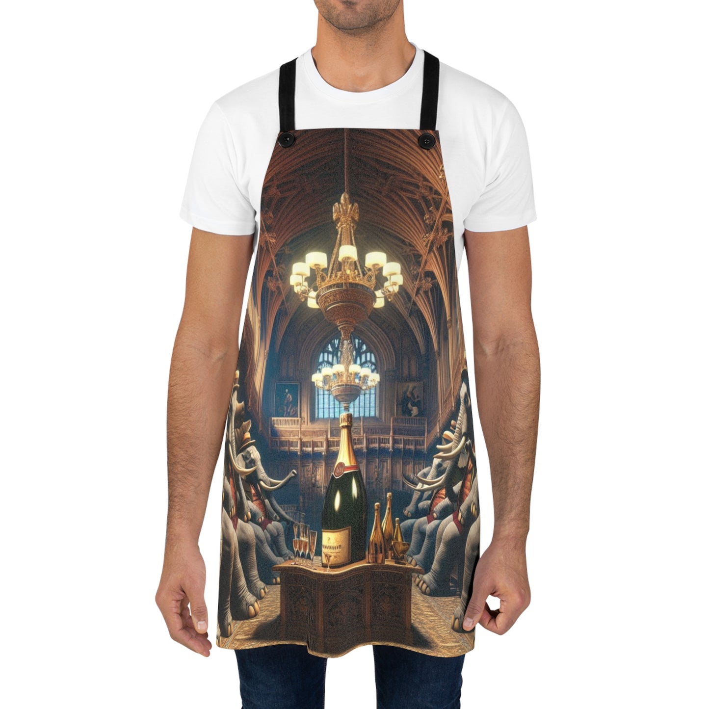 Apron - Havana Elephant themed Apron (AOP) - The Havana Elephant Parliament