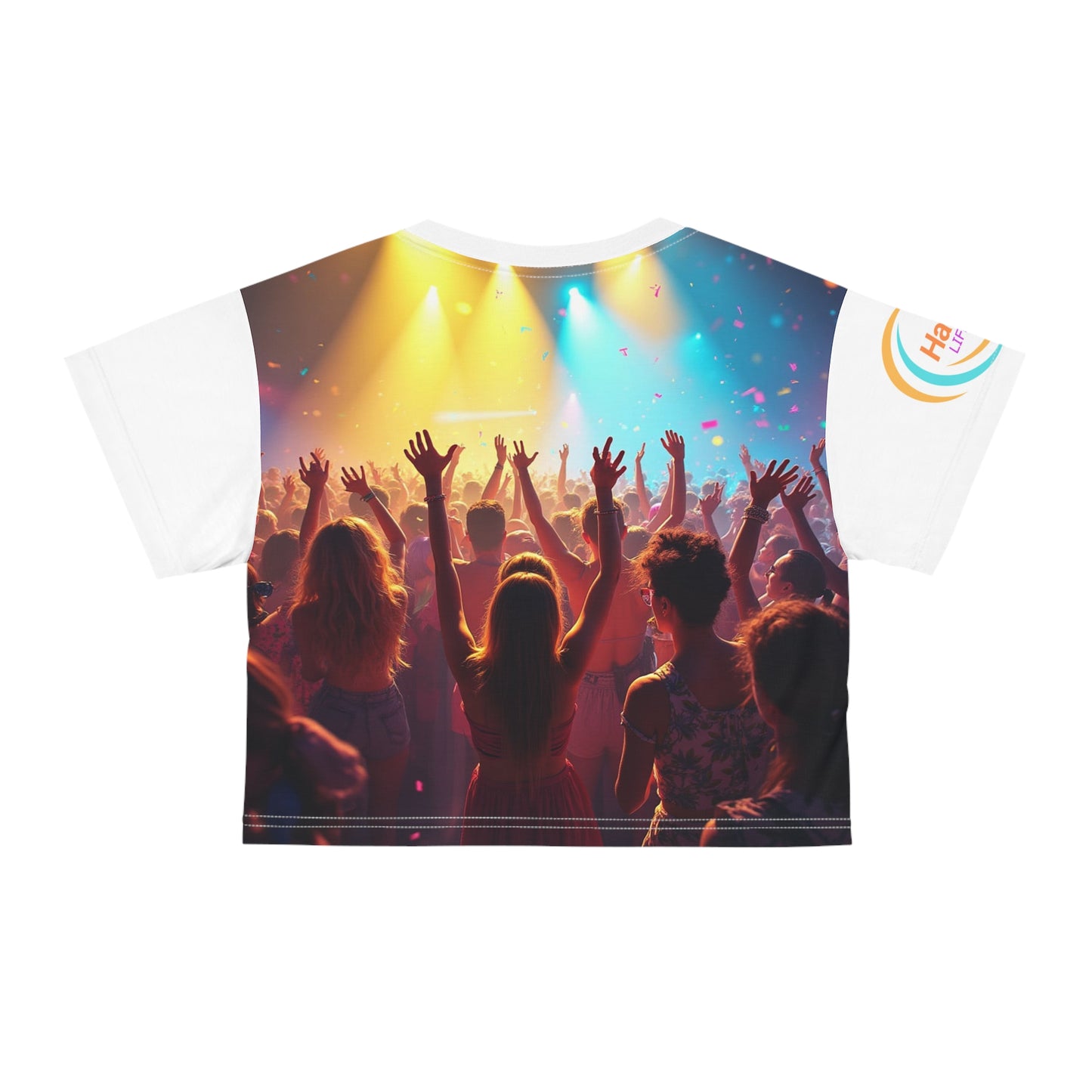 Whimsical Elephant Crop Tee - The Festival Headliner !