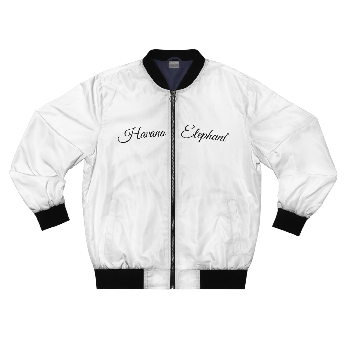 Mens Bomber Jacket - Havana Elephant - The FIrst Class Voyager