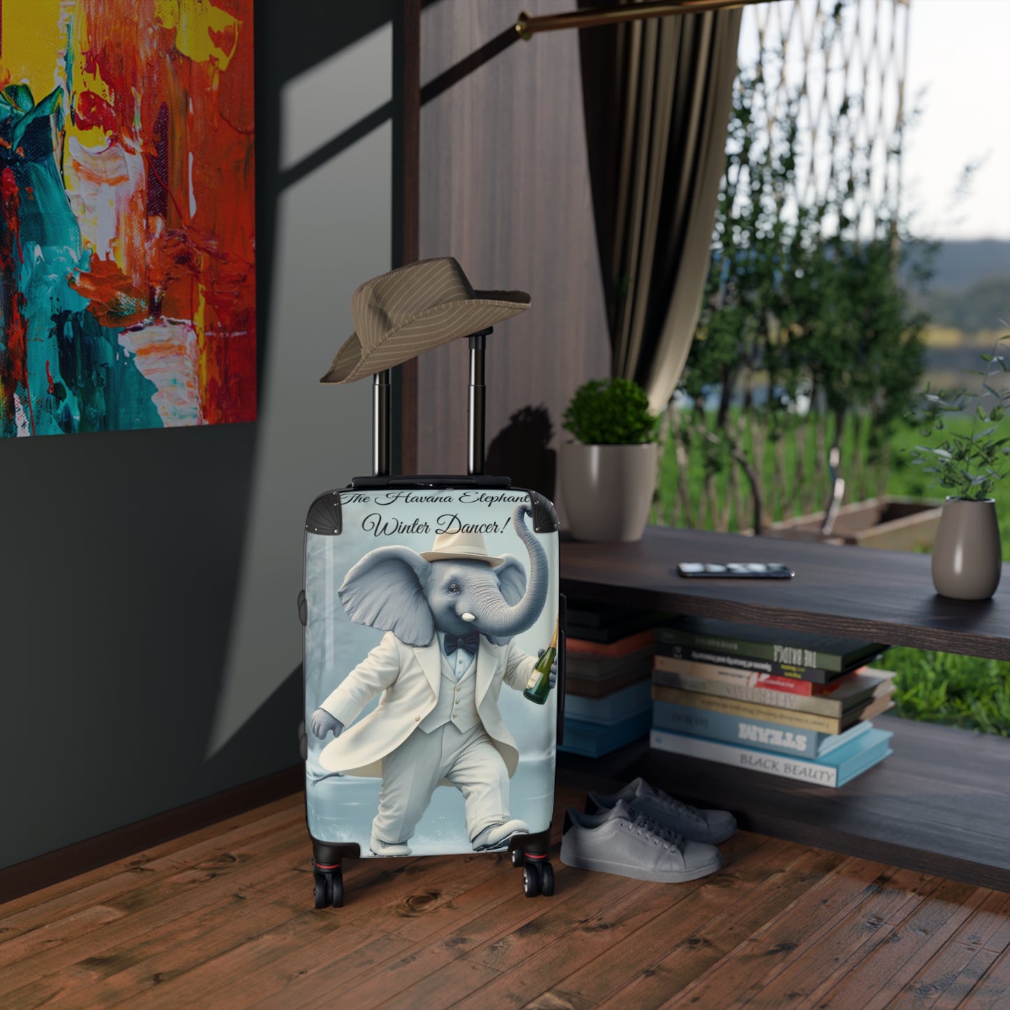 Havana Elephant Suitcase -  The Winter Dancer (Captioned)