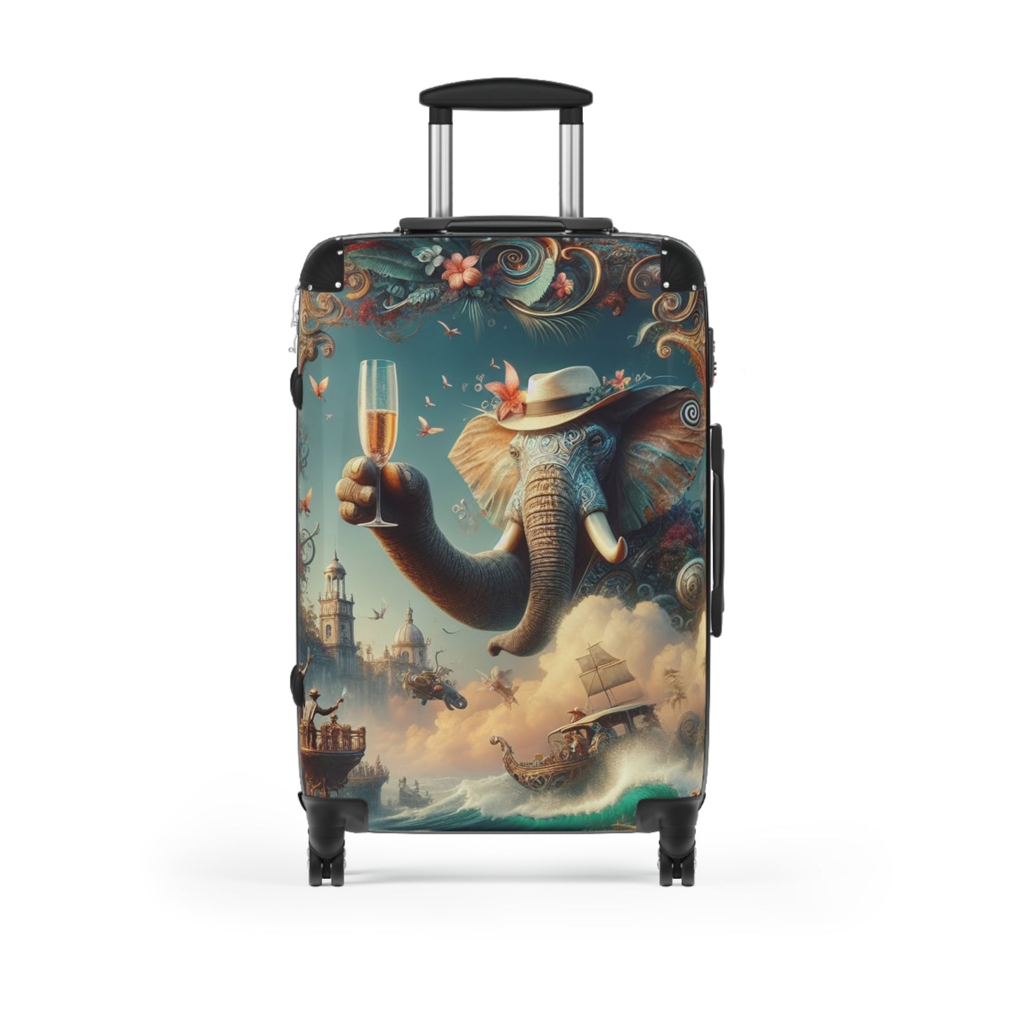 Havana Elephant Suitcase -The Pachyderm's Grand Voyage