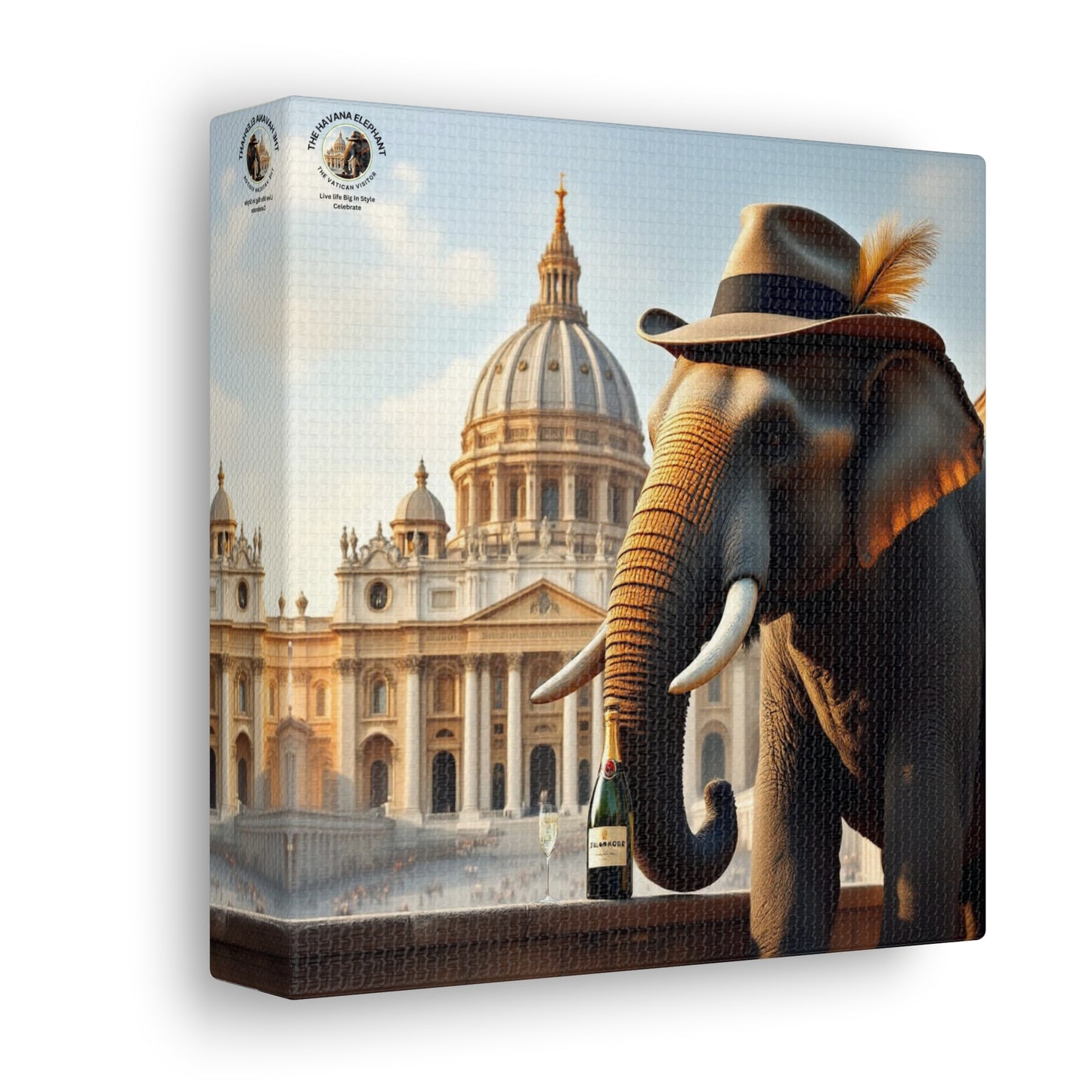 Havana Elephant - Canvas Gallery Wrap -The Vatican Visitor.