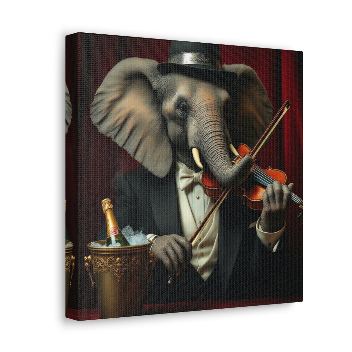 Canvas Gallery Wrap - The Havana Elephant - The Virtuoso Violinist