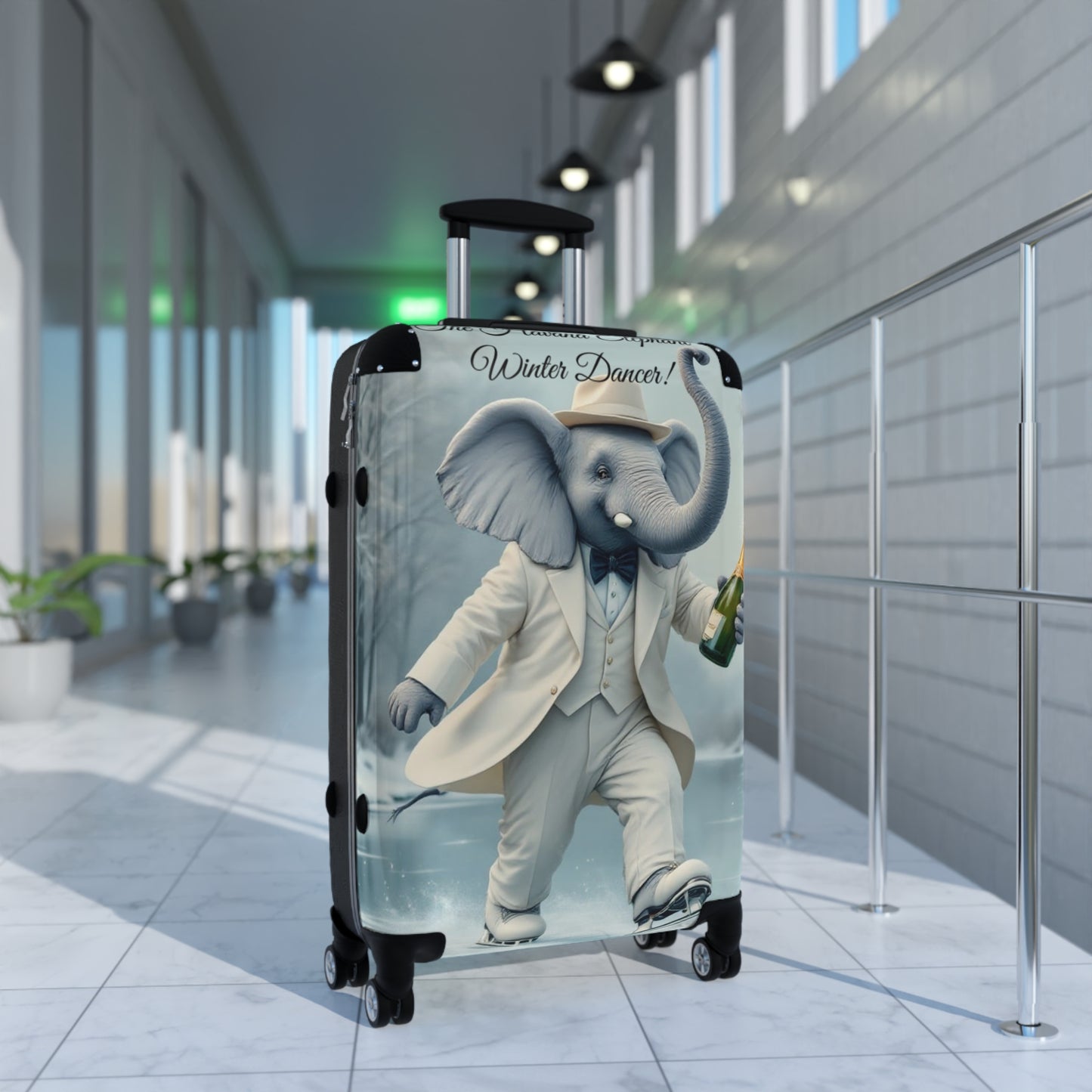 Havana Elephant Suitcase - The Winter Dancer (Captioned)