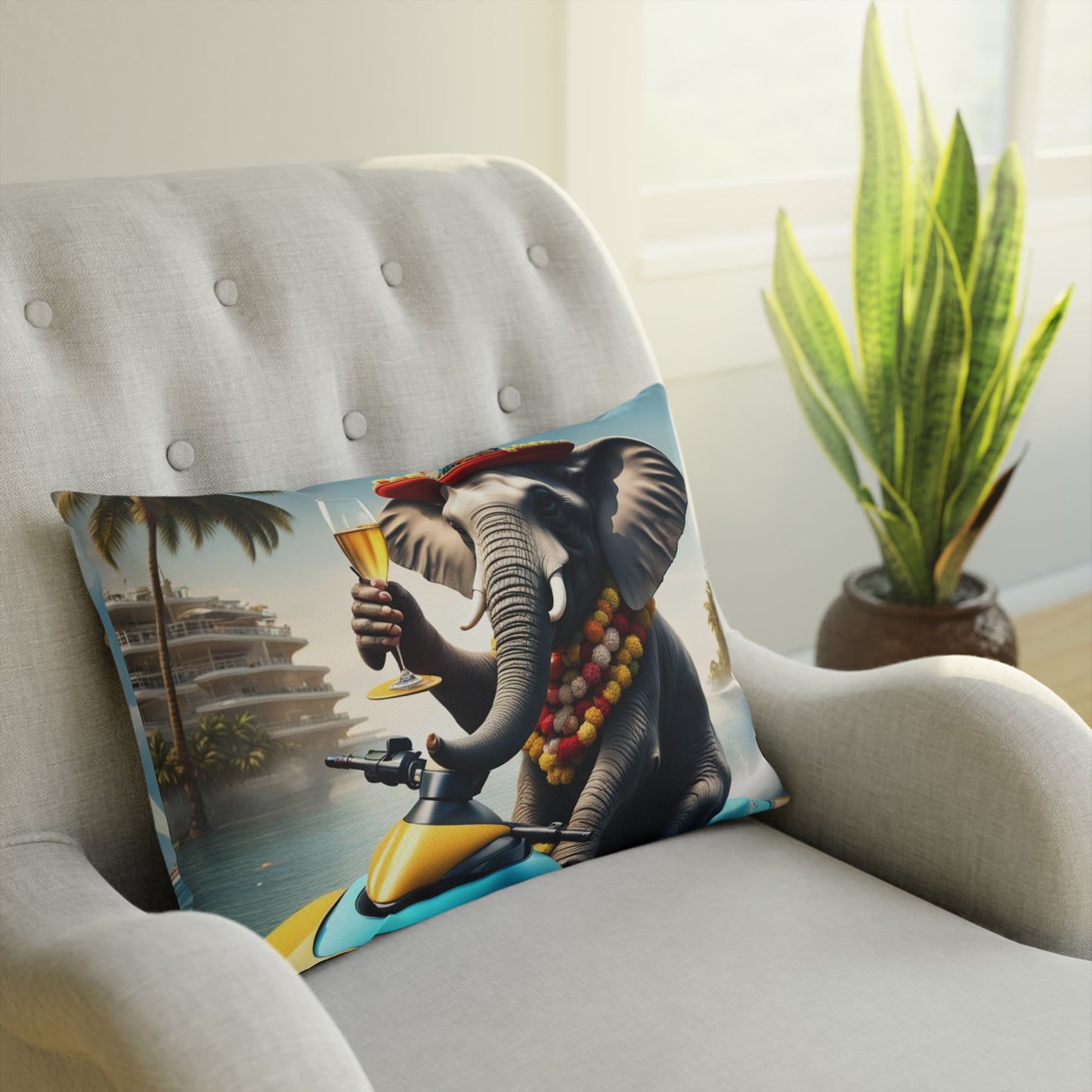 Cushion - Havana Elephant - The Regatta Champion & The Beach Cruiser