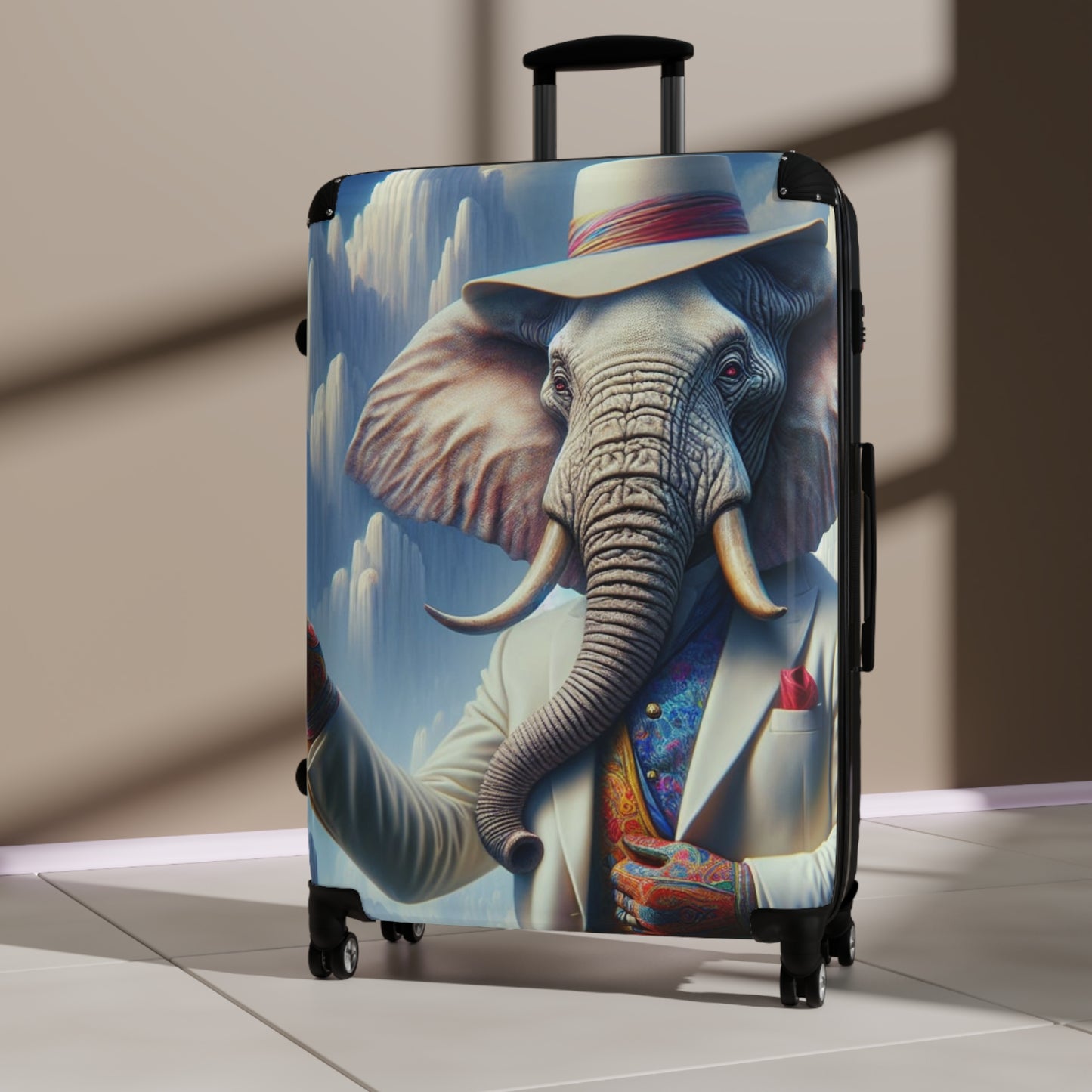 Havana Elephant Suitcase  - The Distinguished Pachyderm's Toast