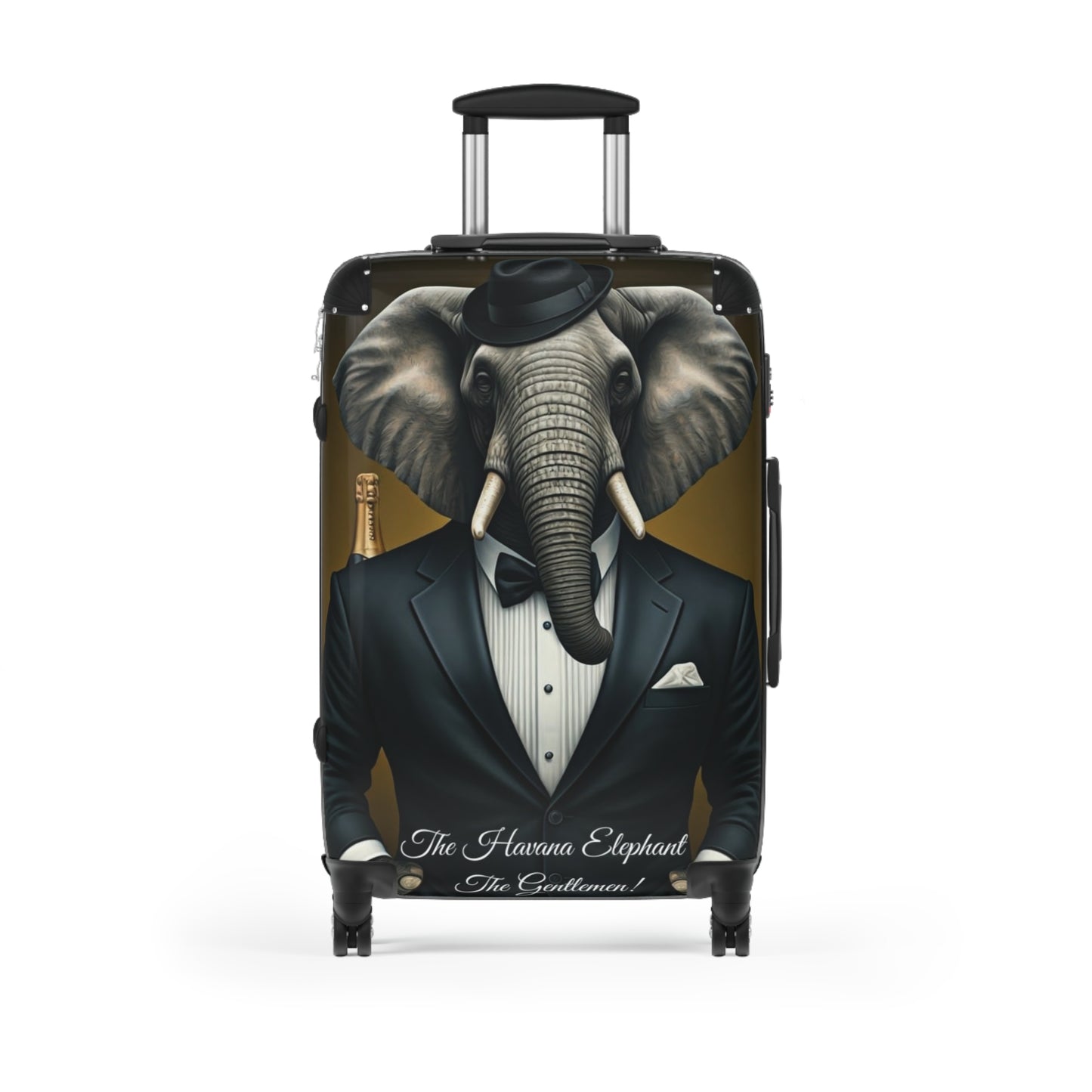 Havana Elephant Suitcase - The Gentlemen (Captioned)