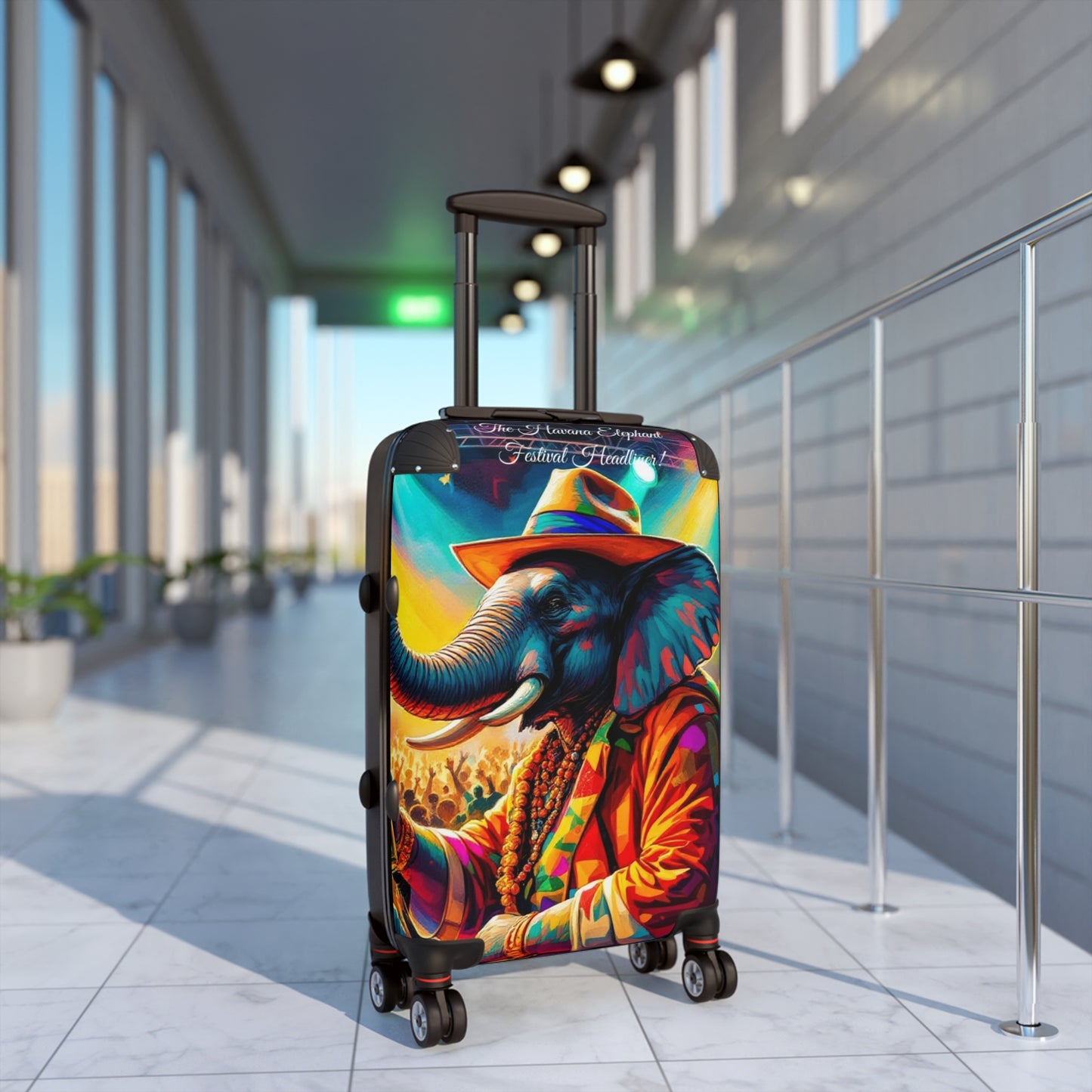 Havana Elephant Suitcase - The Festival Headliner (Captioned)