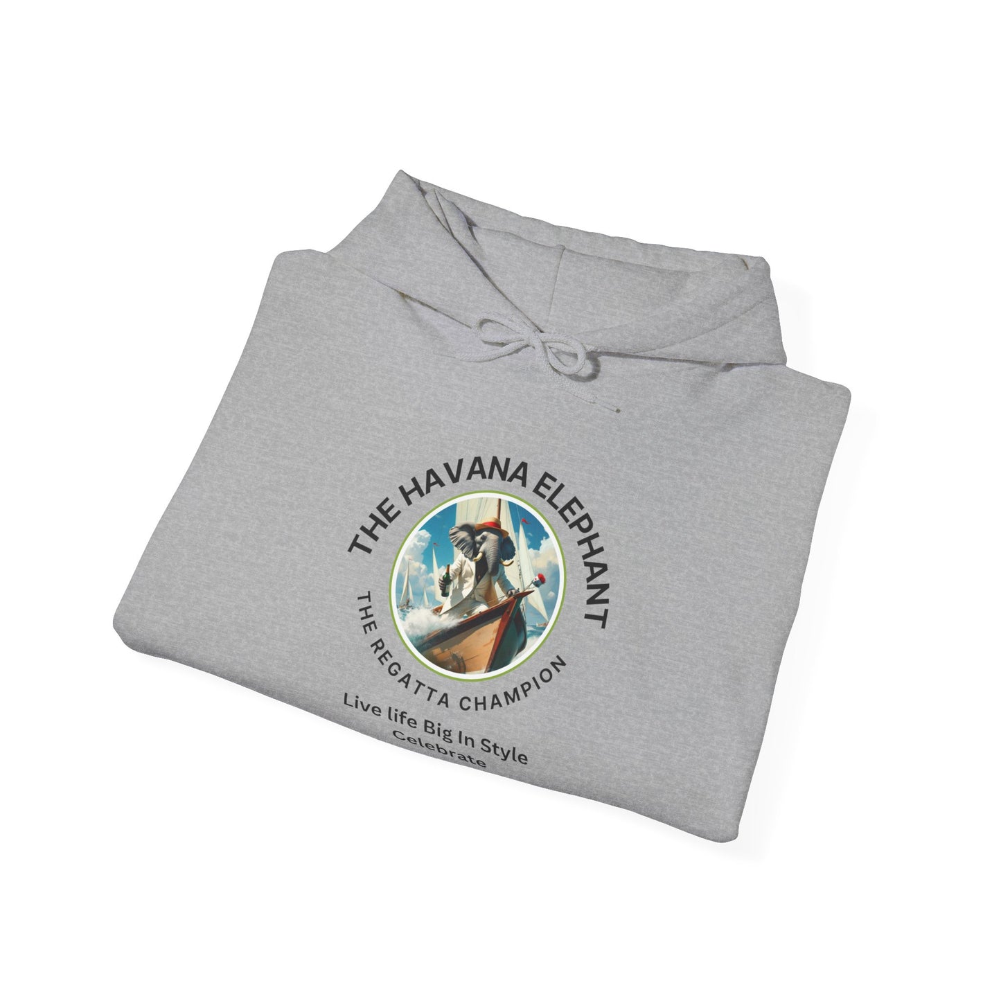 Sweatshirt -  Heavy Blend Hooded  - Havana Elephant -The Regatta Champion
