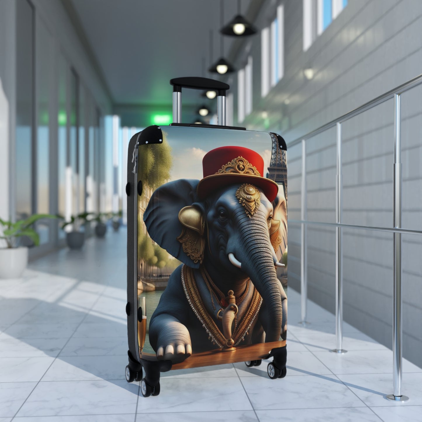 Havana Elephant Suitcase - The Parisian Pachyderm