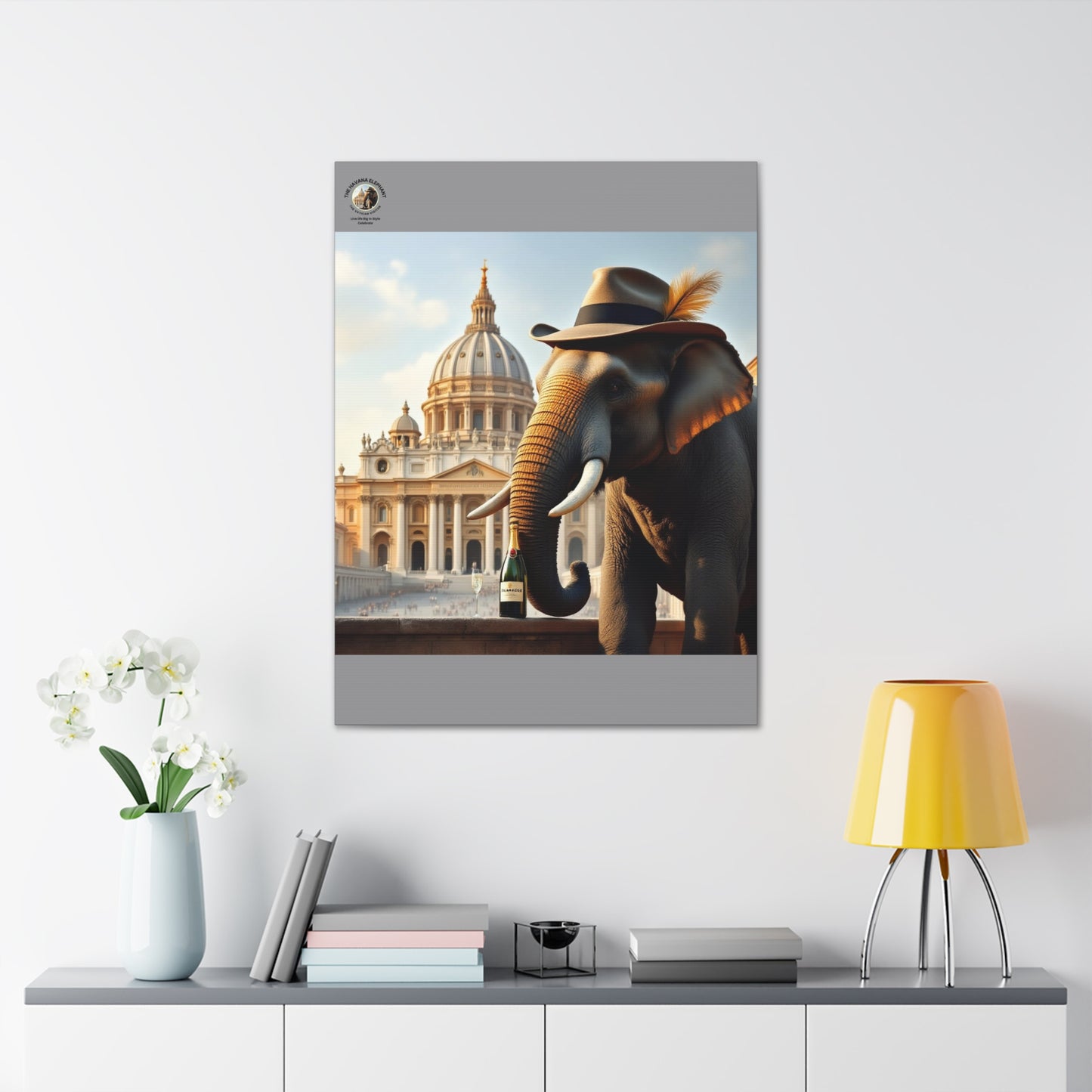 Havana Elephant - Canvas Gallery Wrap -The Vatican Visitor.