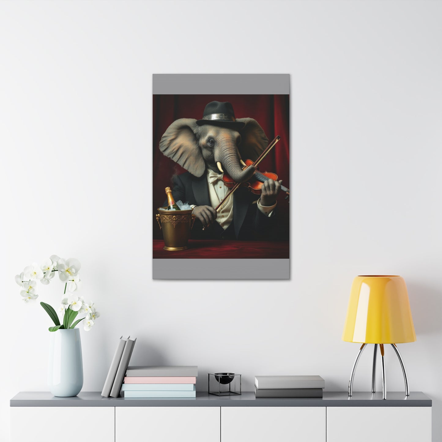 Canvas Gallery Wrap - The Havana Elephant - The Virtuoso Violinist