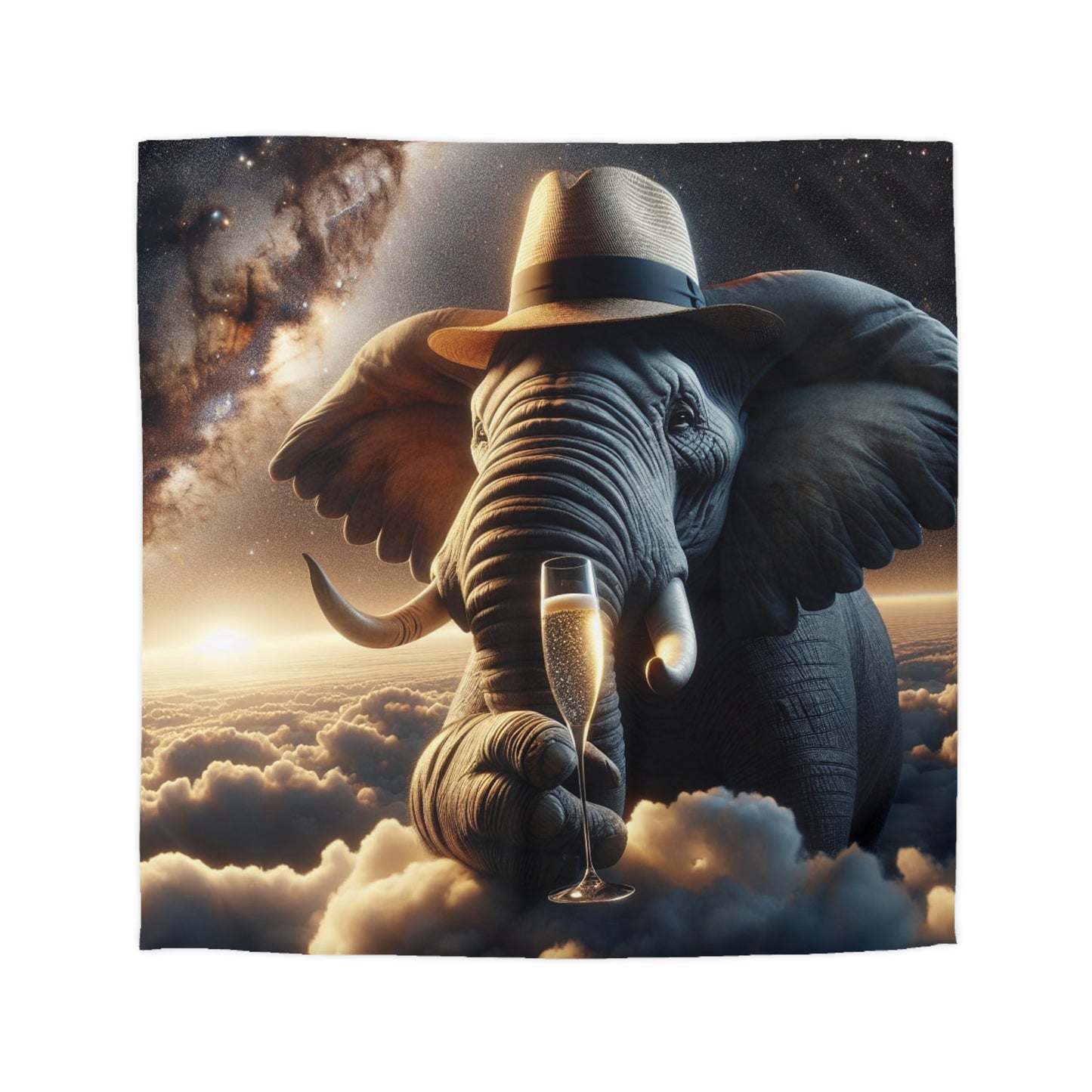 Microfiber Duvet Cover- Havana Elephant on Cloud 9 !