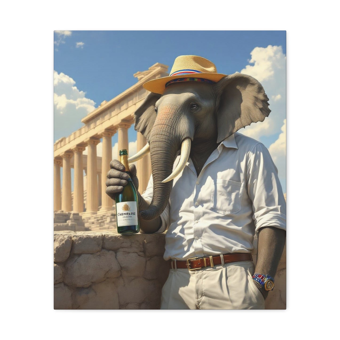 Canvas Gallery Wrap - The Havana Elephant - The Athenian Scholar