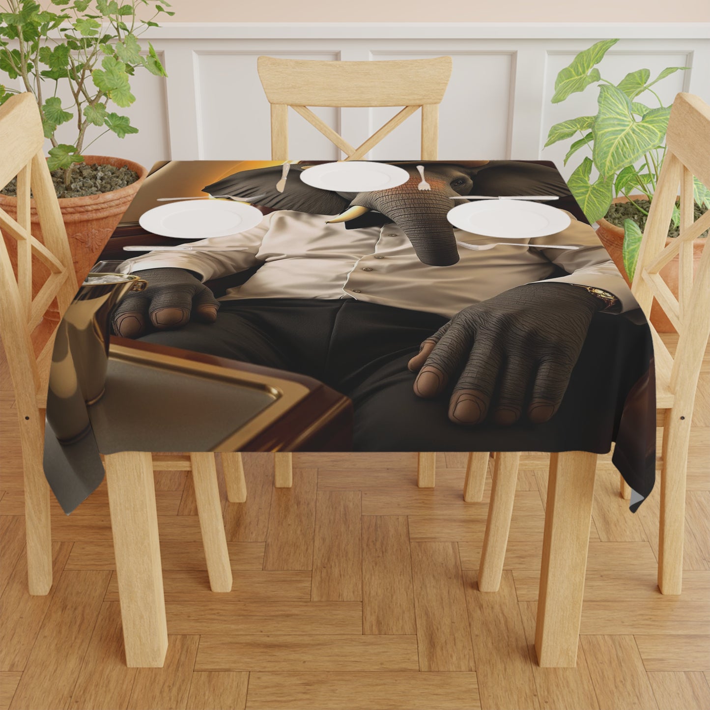 Tablecloth -Havana Elephant - The First Class Voyager