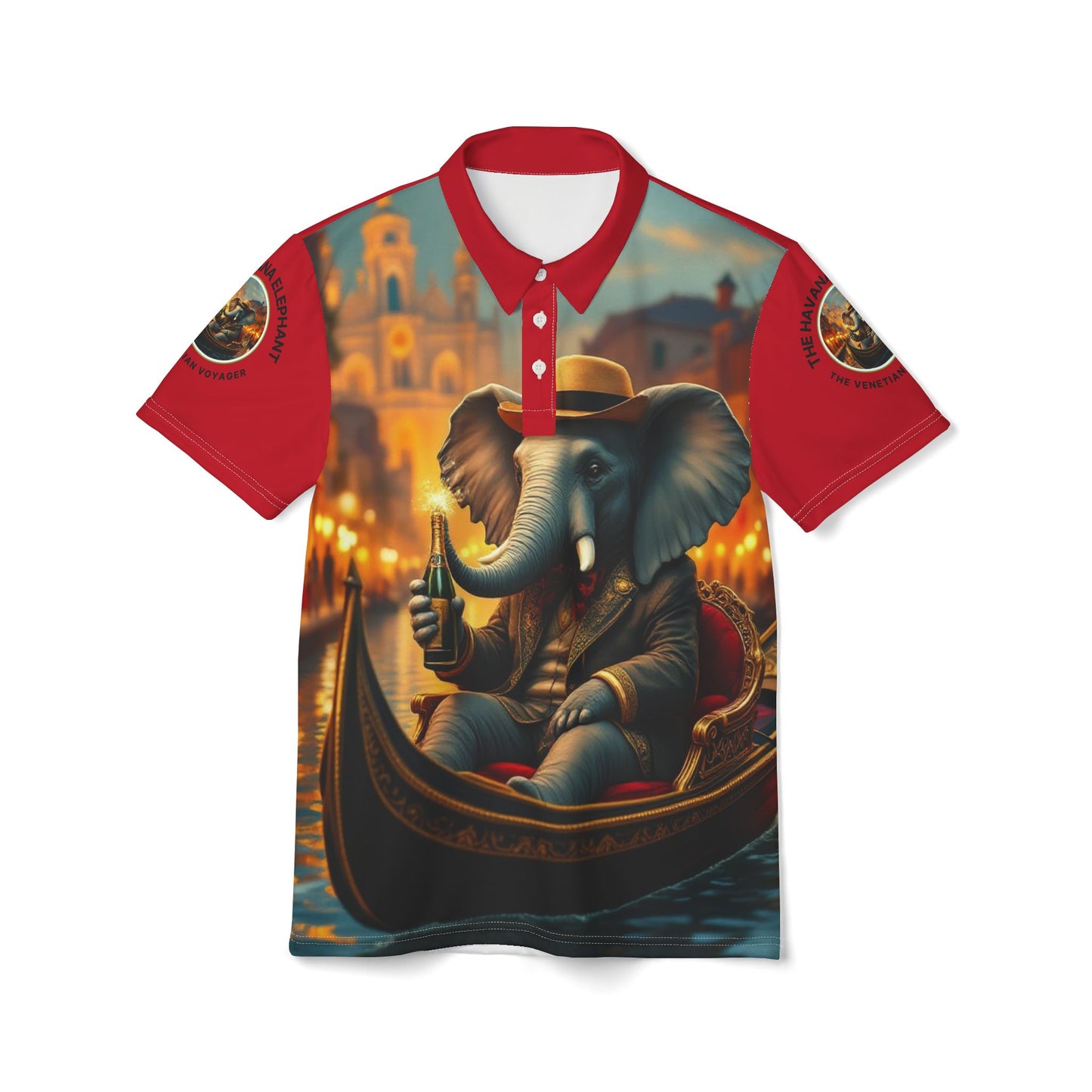 Polo Shirt  Unisex -  The Havana Elephant - The Venetian Voyager