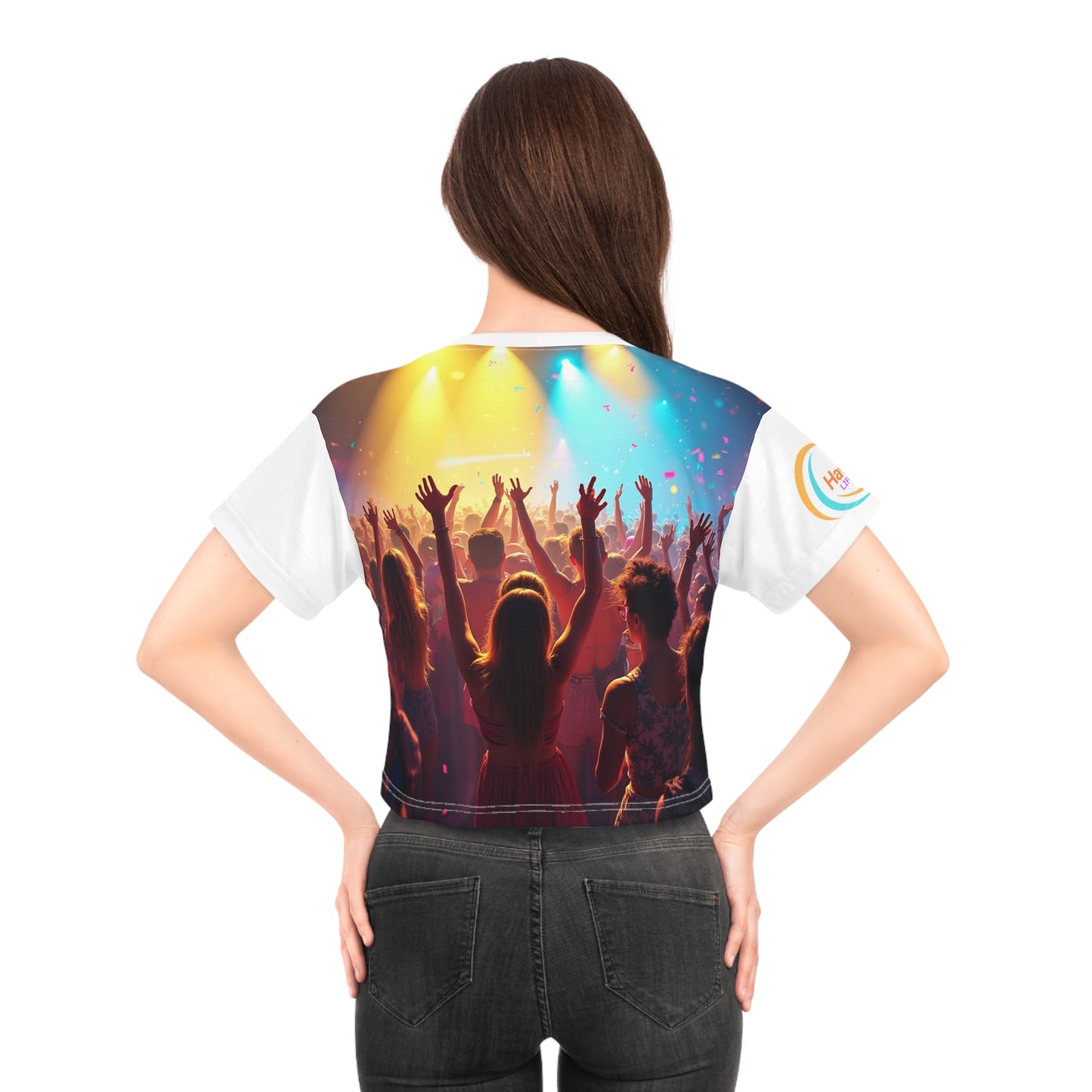 Whimsical Elephant Crop Tee - The Festival Headliner !