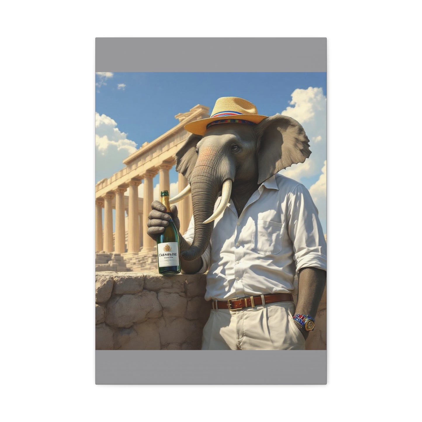 Canvas Gallery Wrap - The Havana Elephant - The Athenian Scholar