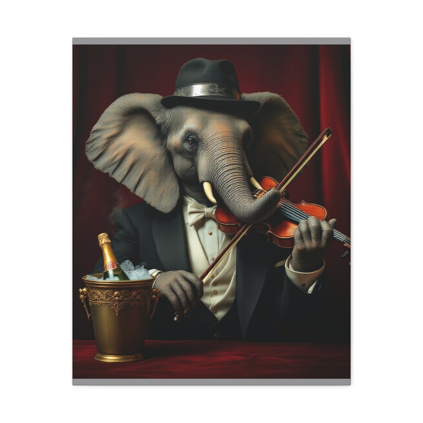 Canvas Gallery Wrap - The Havana Elephant - The Virtuoso Violinist