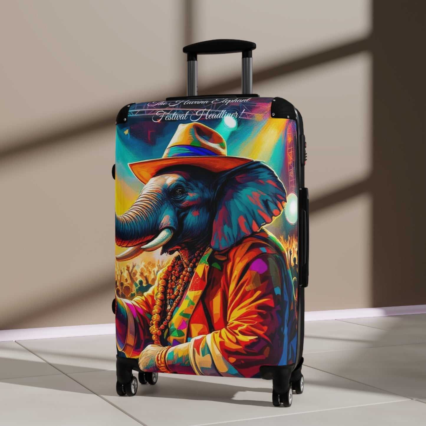 Havana Elephant Suitcase - The Festival Headliner (Captioned)